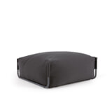 Kave Home Modulaire Outdoor Bank 'Square' Poef, kleur Donkergrijs