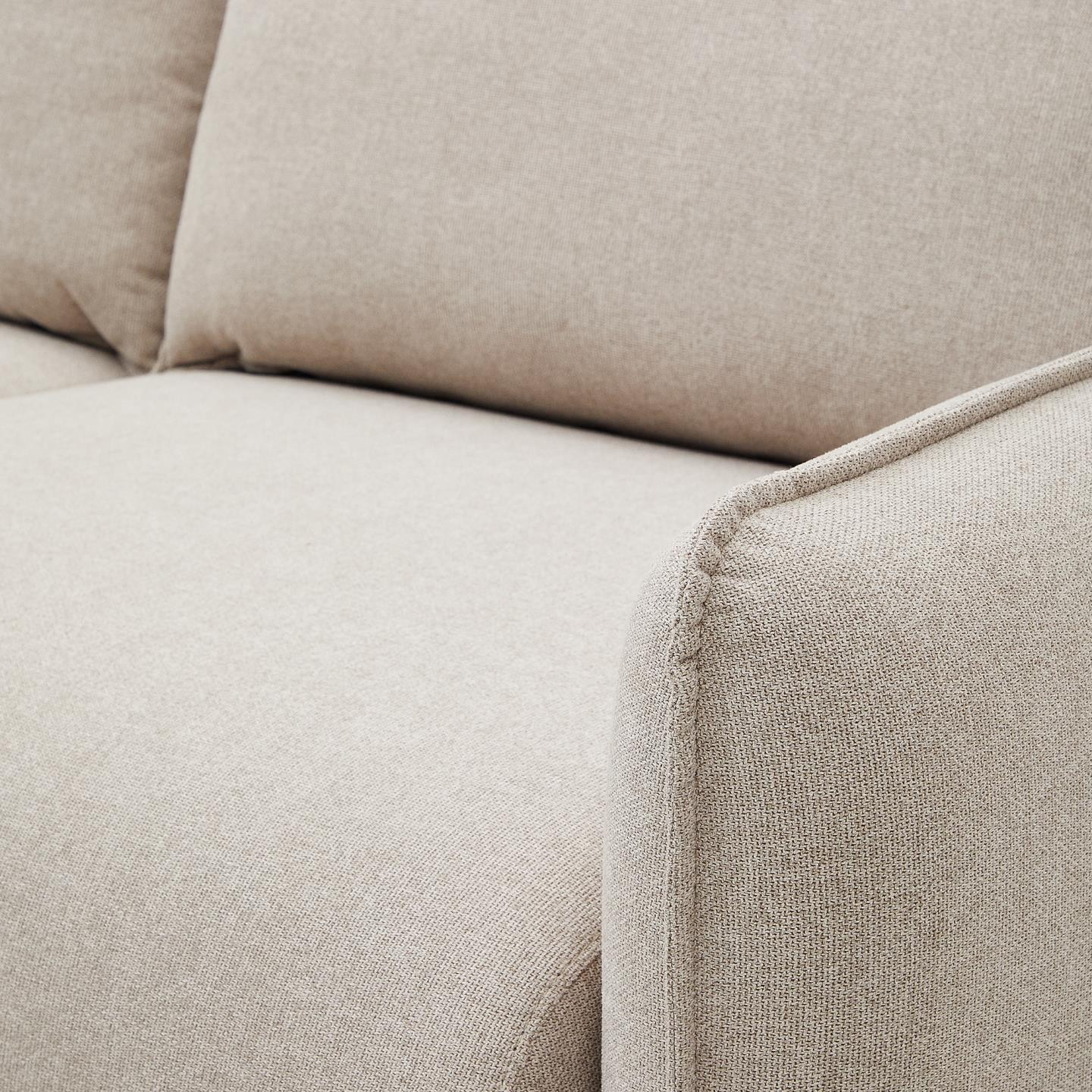 Kave Home 2-zits Bank 'Carlota' Structuurstof, kleur Beige