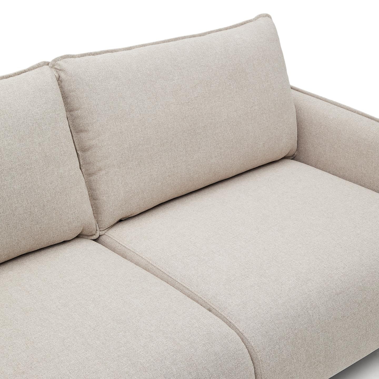 Kave Home 2-zits Bank 'Carlota' Structuurstof, kleur Beige