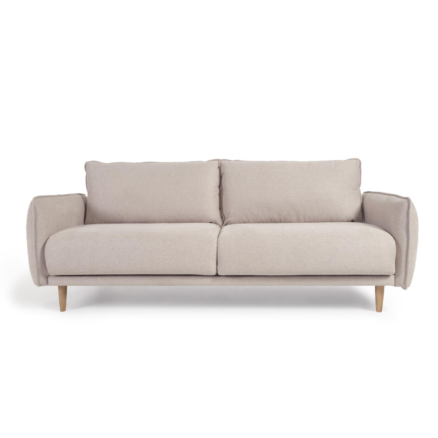 Kave Home 3-zits Bank 'Carlota' Micro-bouclé, kleur Beige