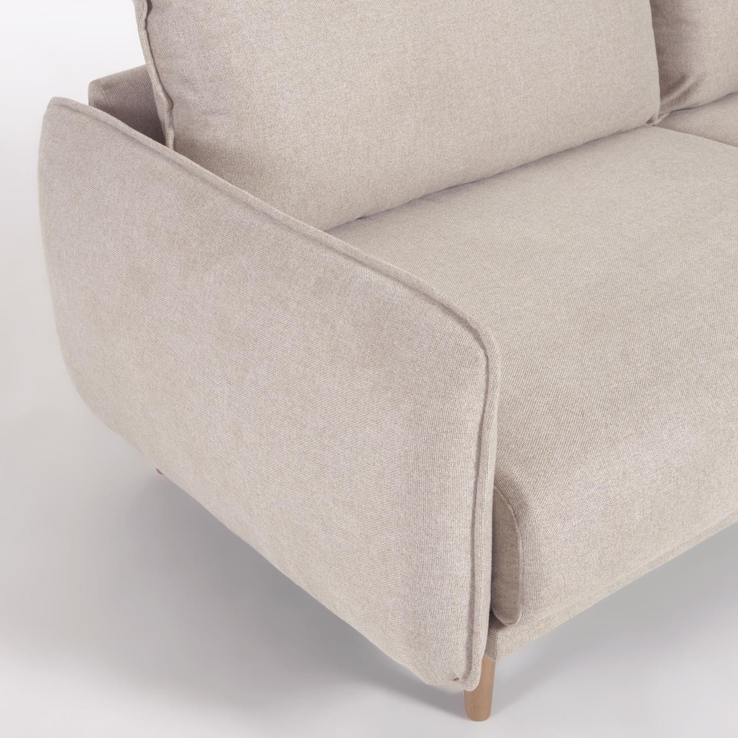 Kave Home 3-zits Bank 'Carlota' Micro-bouclé, kleur Beige