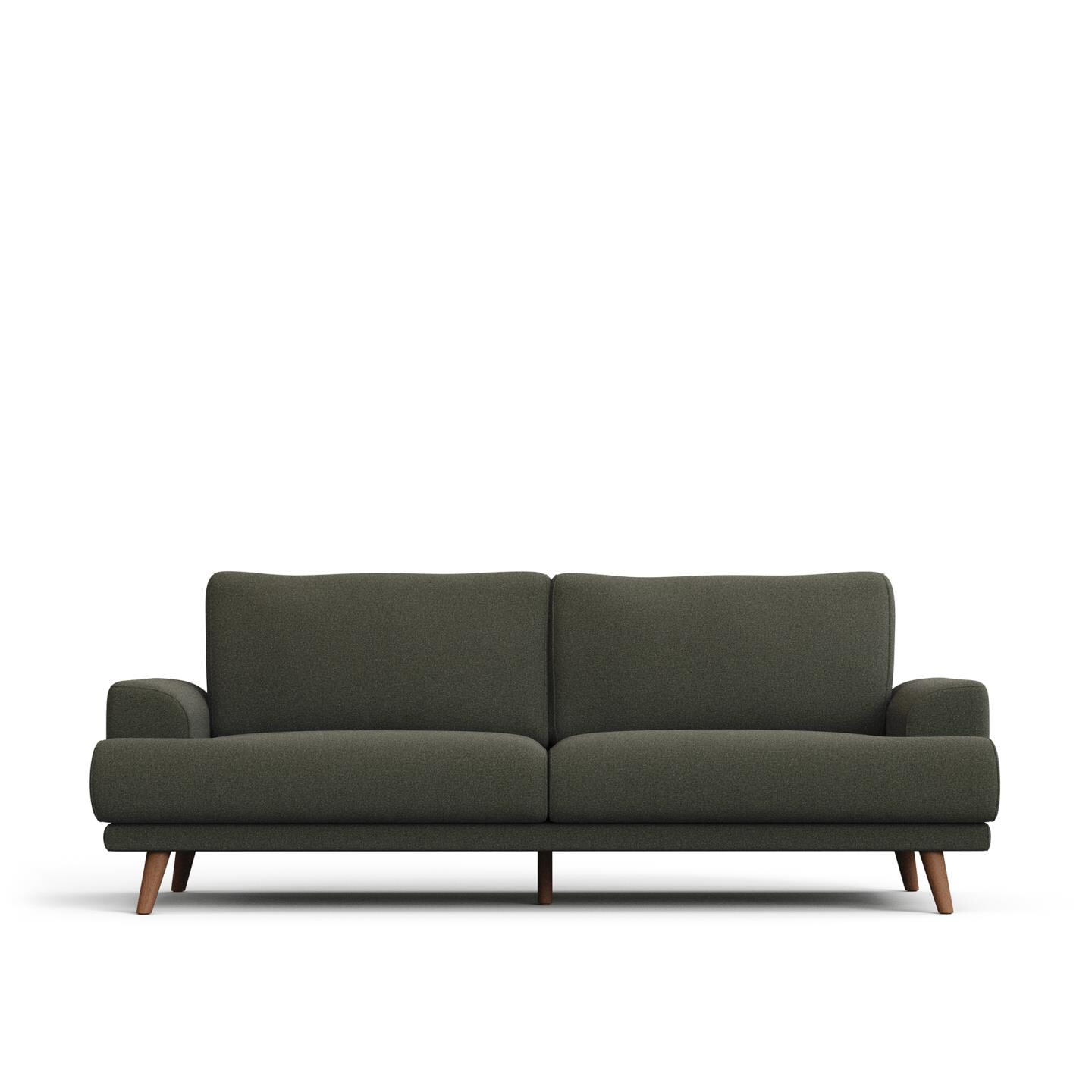 Kave Home 3-zits Bank Karin 228cm - Donkergroen
