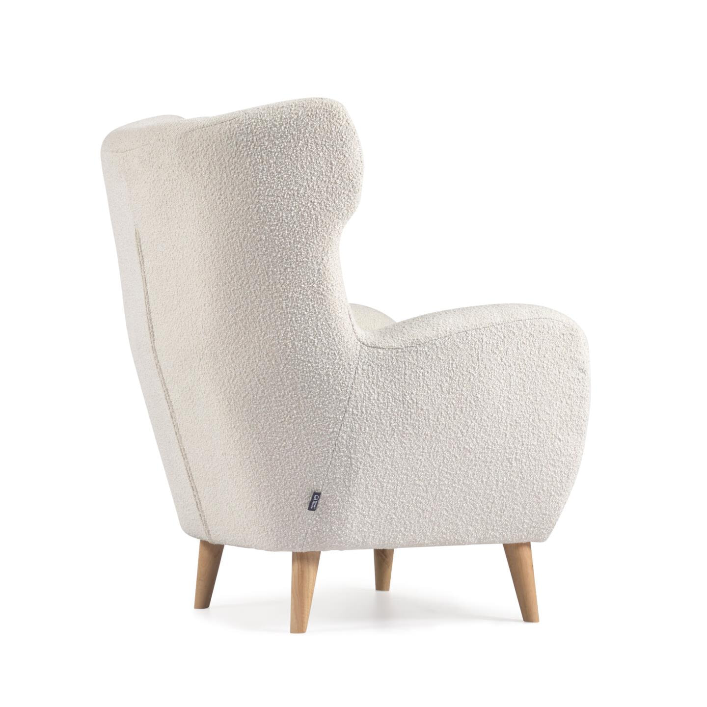 Kave Home Fauteuil 'Patio' Bouclé, kleur Wit