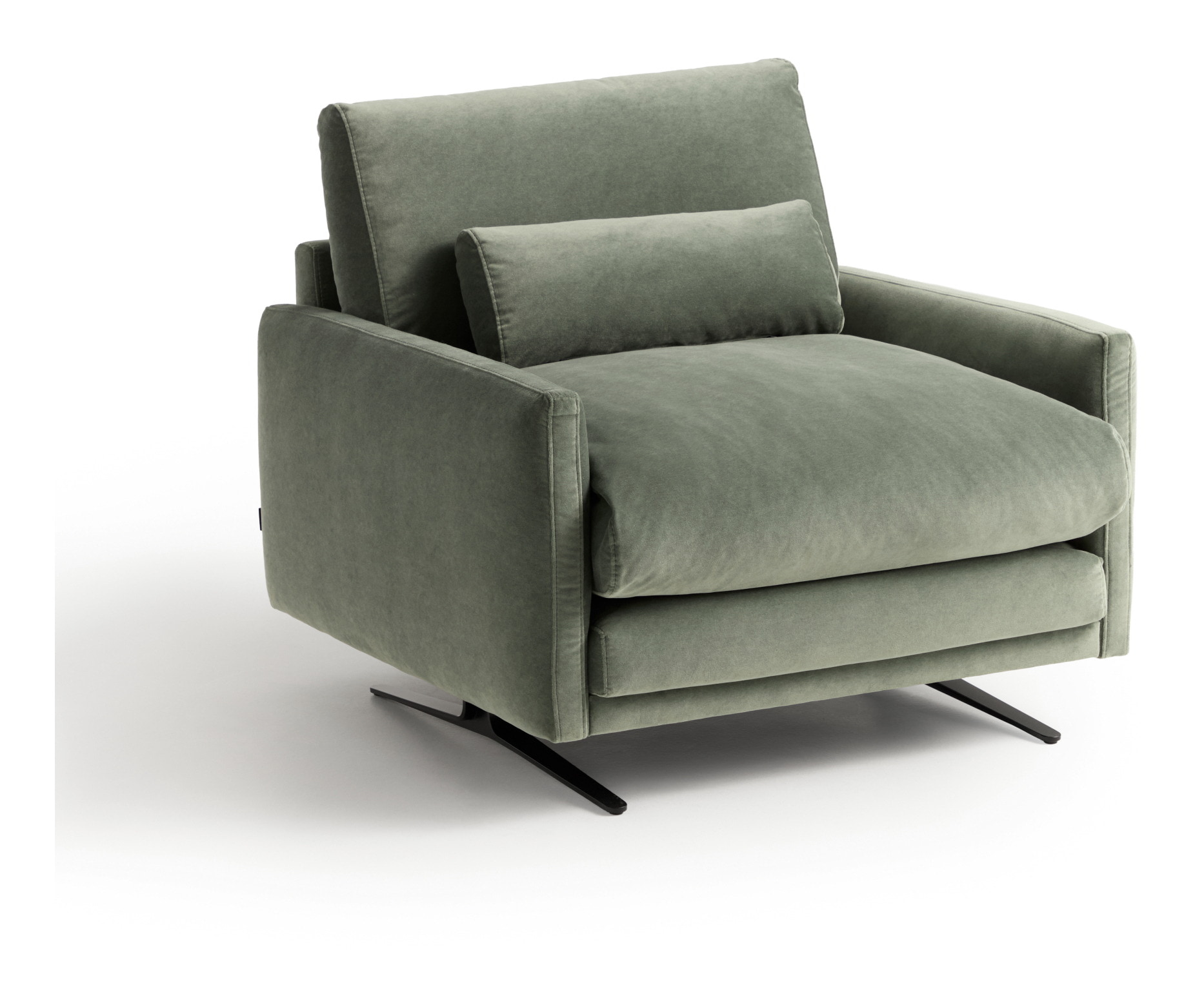 Kave Home Fauteuil Veliro Velvet - Groen