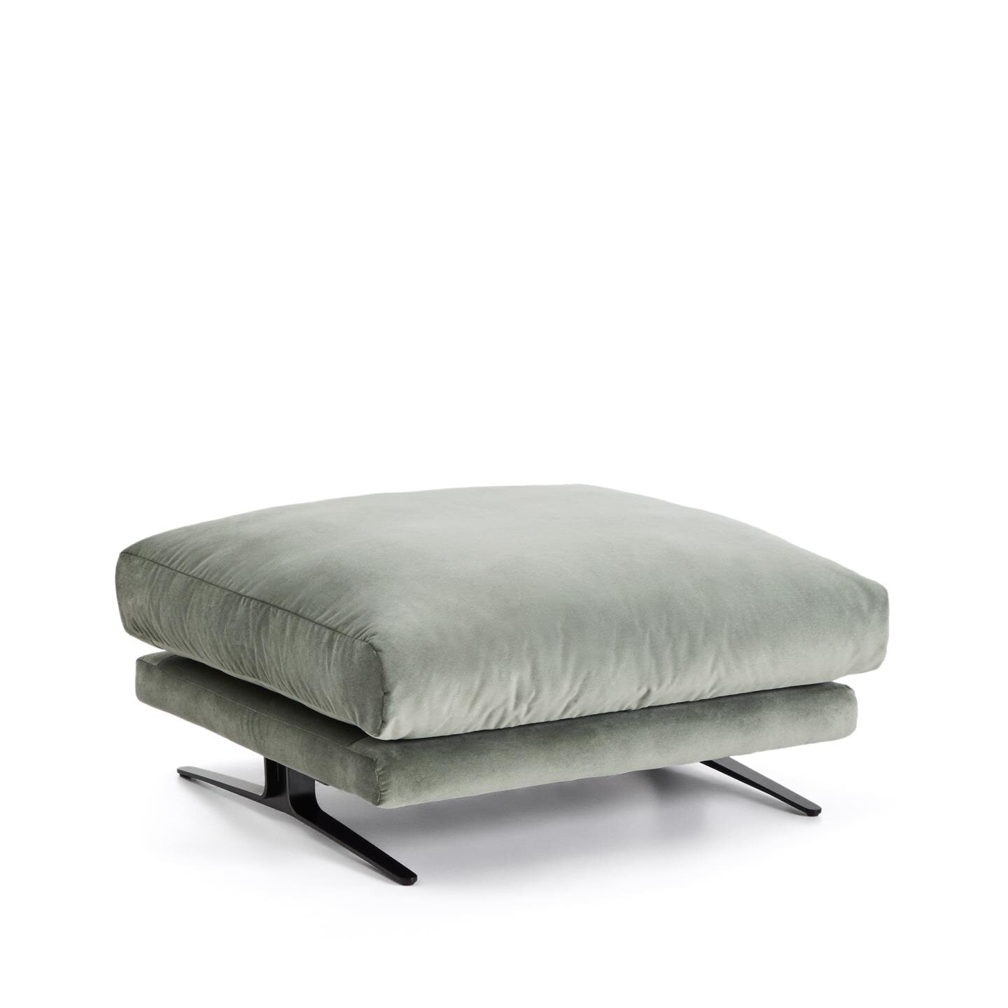 Kave Home Hocker Veliro Velvet - Groen