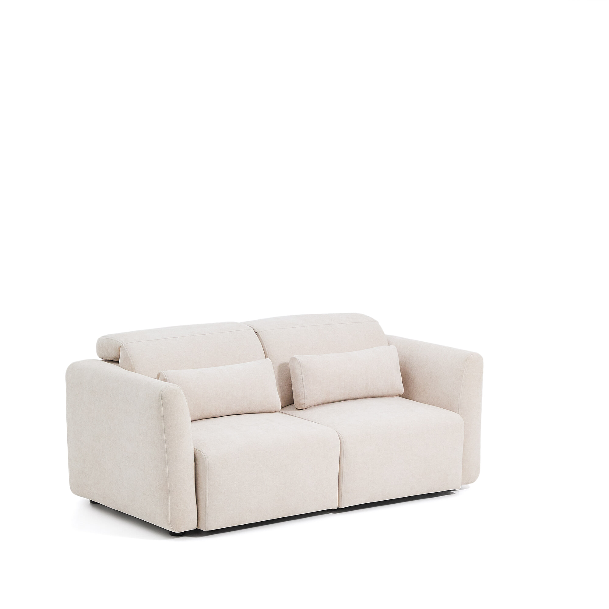 Kave Home Verstelbare 2-zits Bank Lares Chenille - Beige