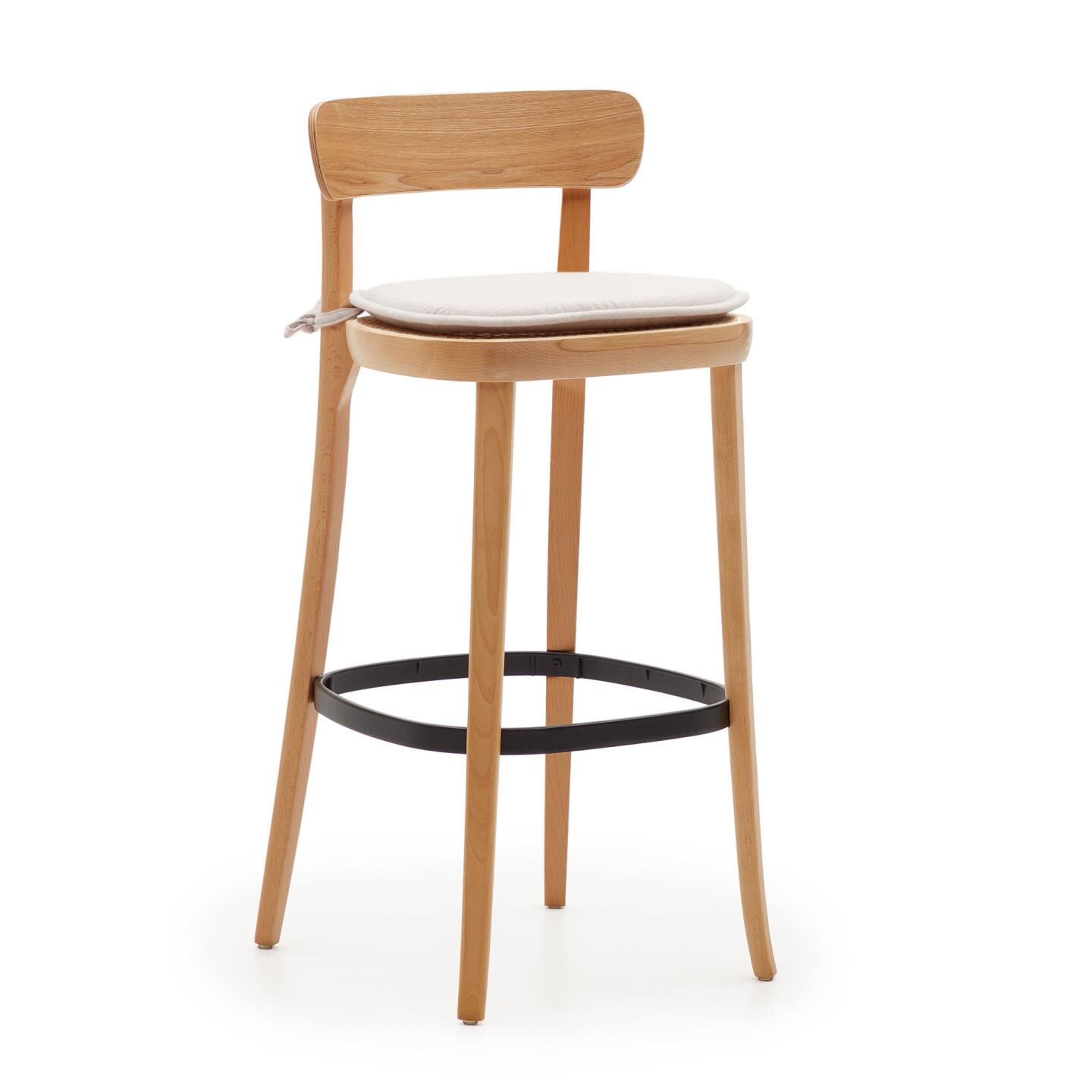 Kave Home Zitkussen 'Romane' t.b.v. Romane eetkamerstoel/barkruk, kleur Beige