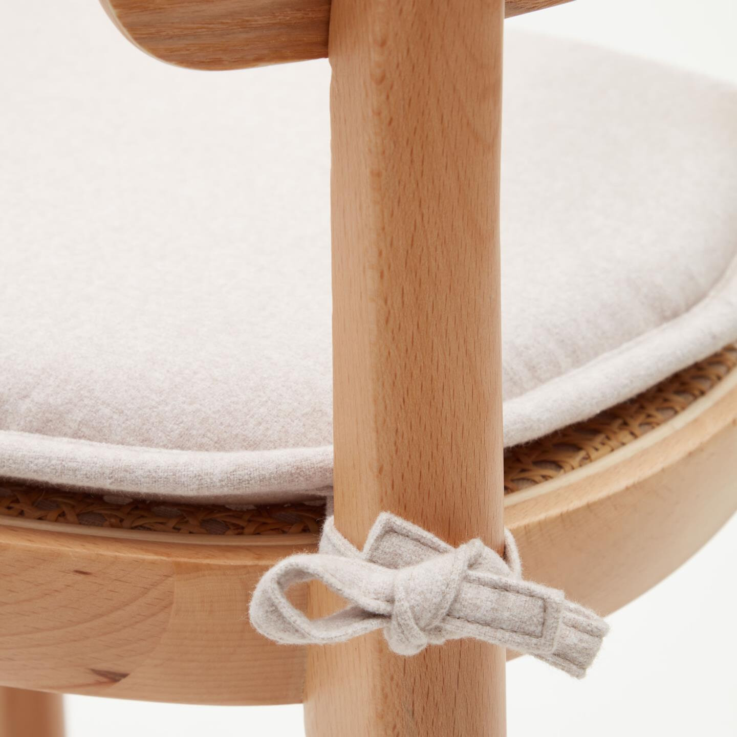 Kave Home Zitkussen 'Romane' t.b.v. Romane eetkamerstoel/barkruk, kleur Beige