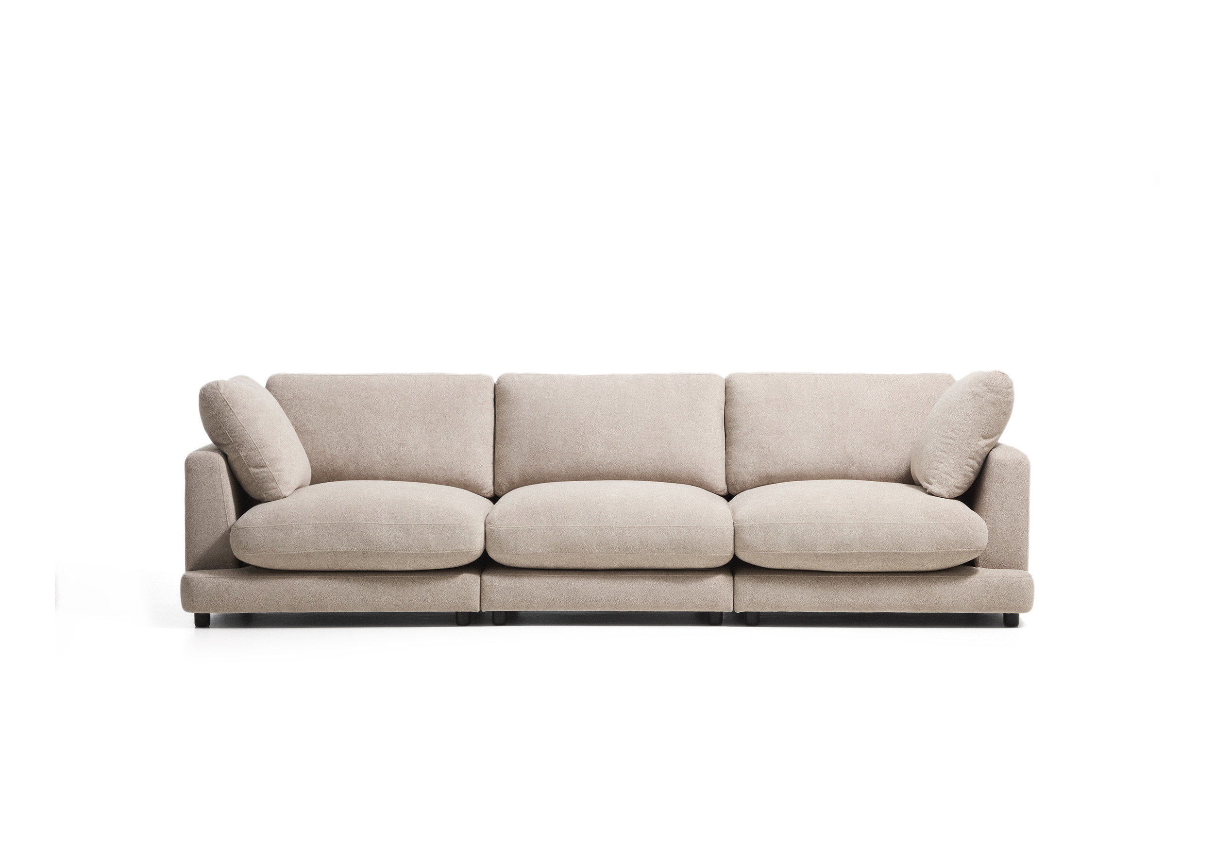 Kave Home 4-zits Bank Gala 300cm, Bouclé - Beige
