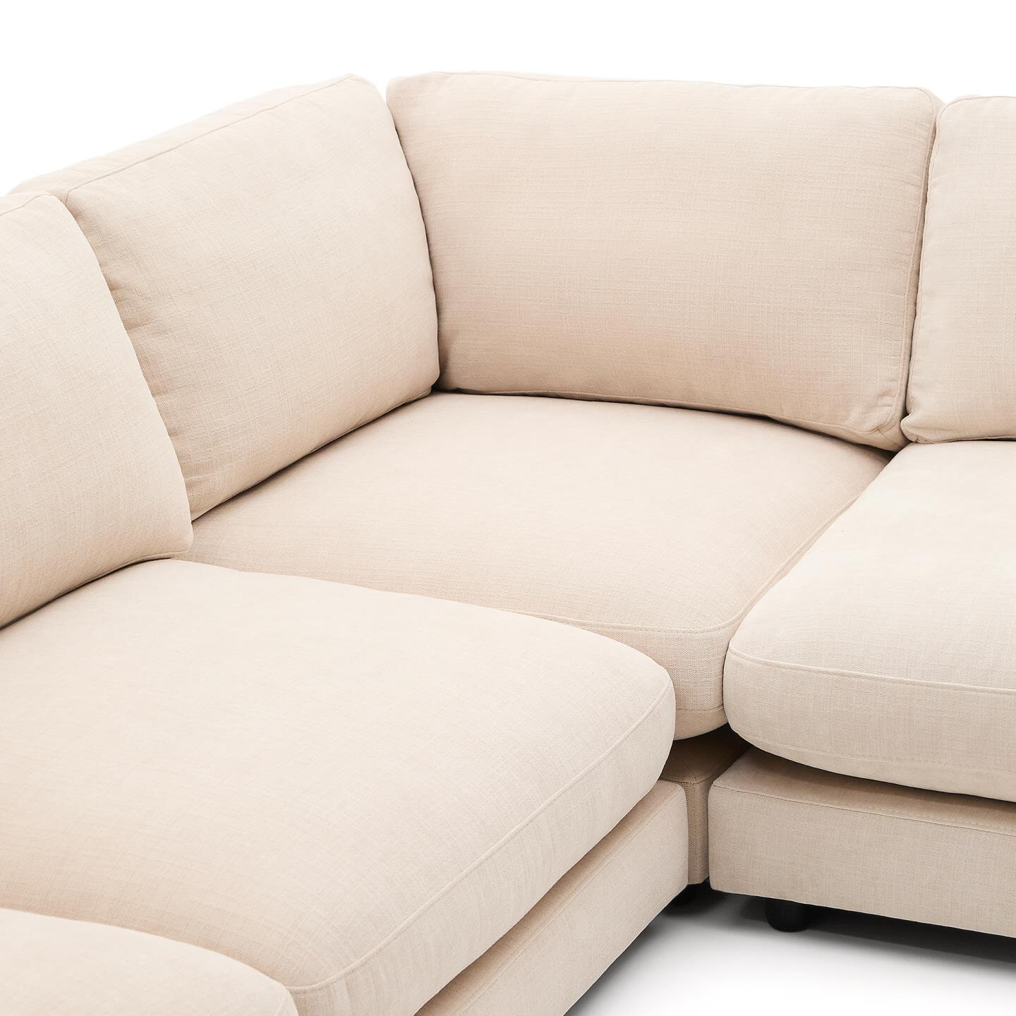 Kave Home 6-zits Hoekbank 'Gala' Chenille, kleur Beige