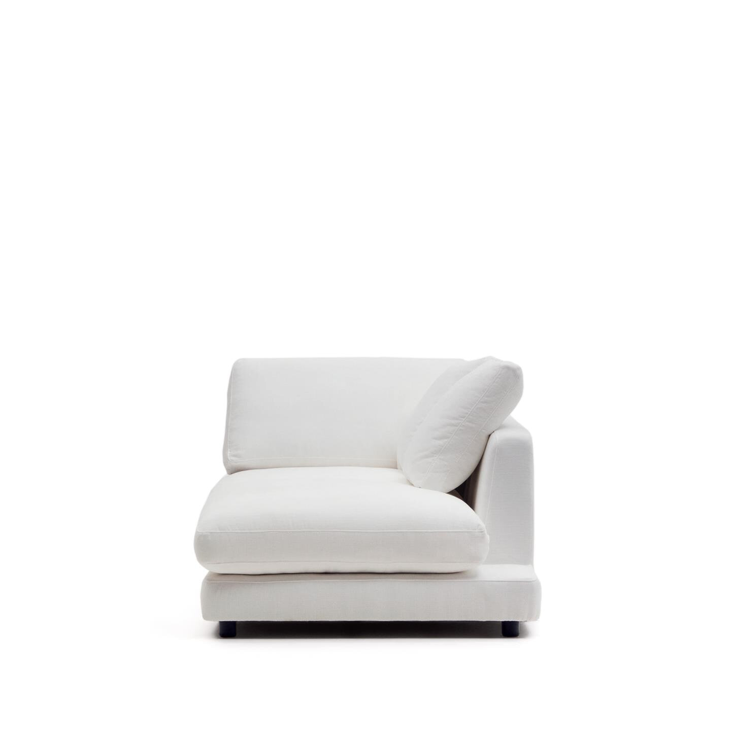 Kave Home - Chaise longue Gala rechts wit 193 x 105 cm