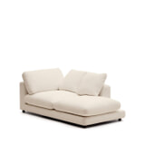Kave Home Chaise Longue 'Gala' Chenille, Rechts, kleur Beige