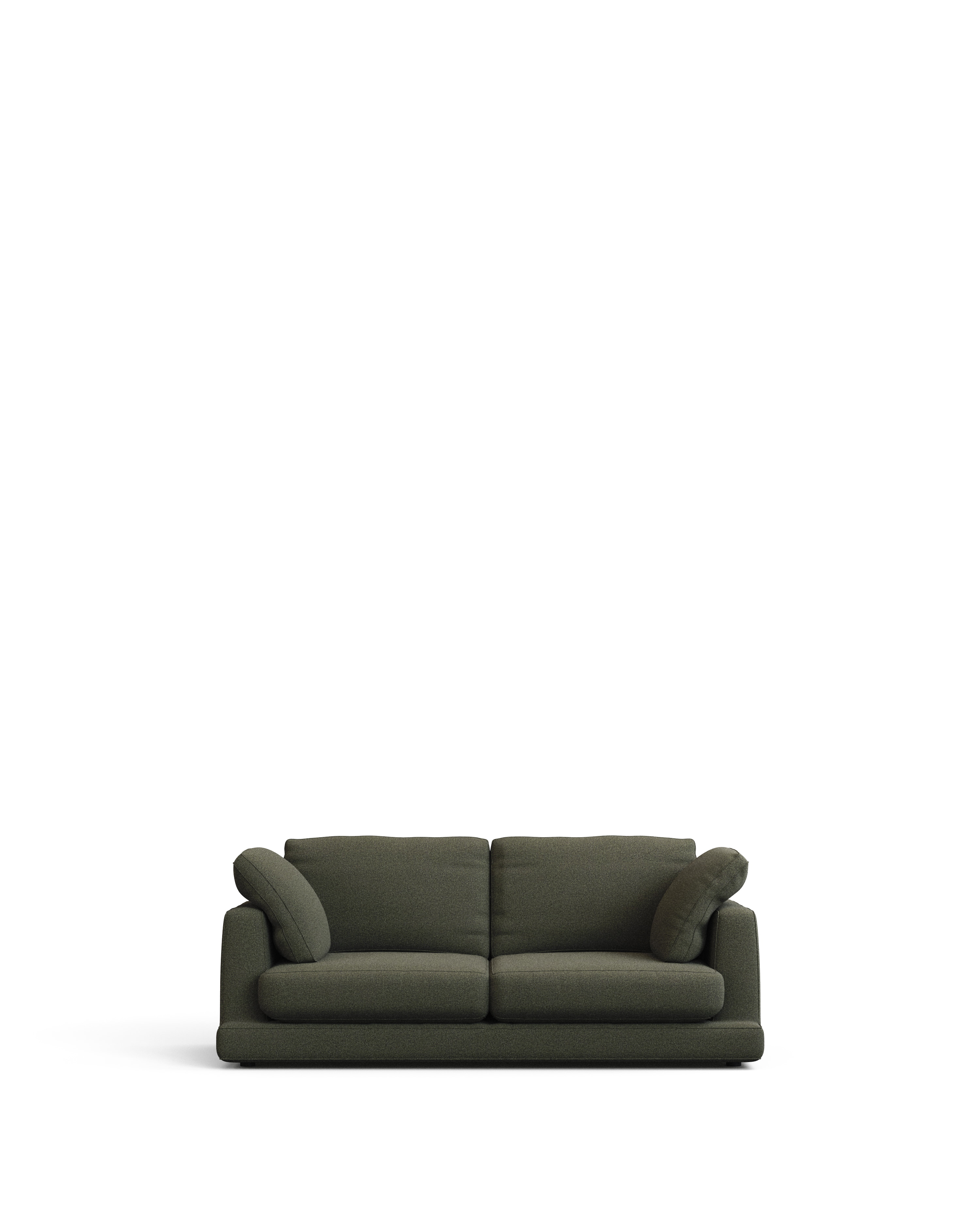 Kave Home 3-zits Bank Gala 210cm, Chenille - Donkergroen