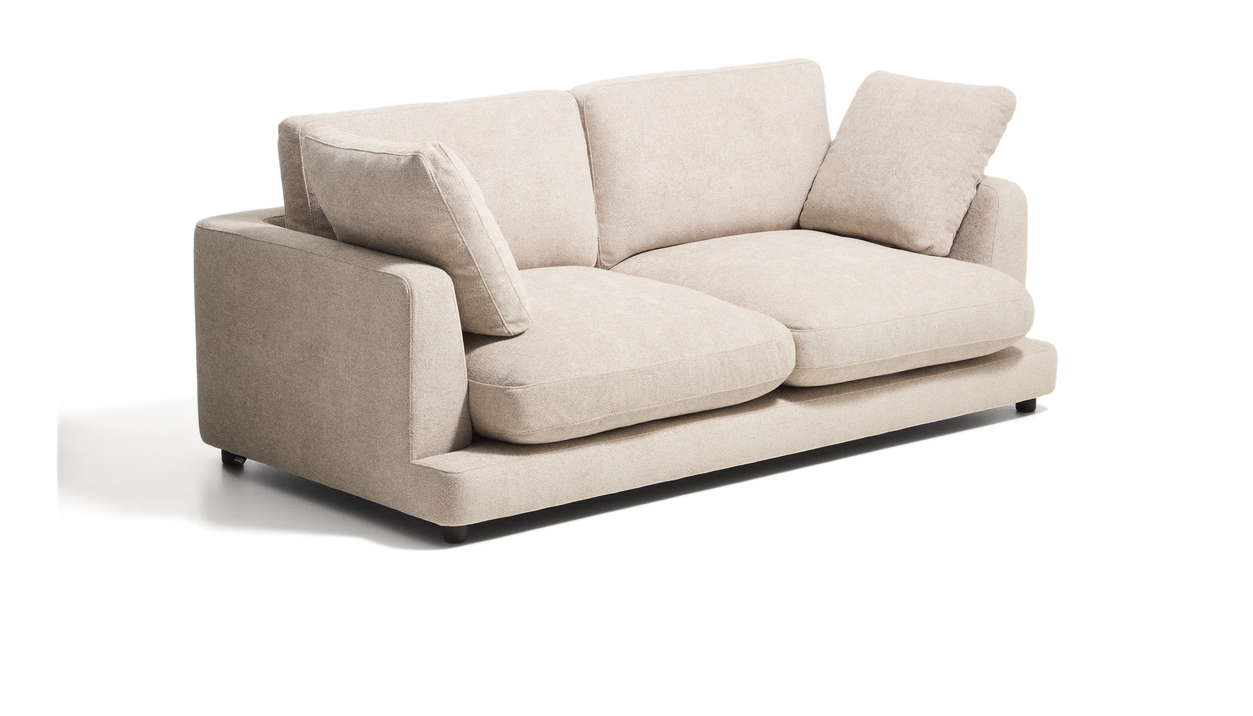 Kave Home 3-zits Bank Gala 210cm, Bouclé - Beige