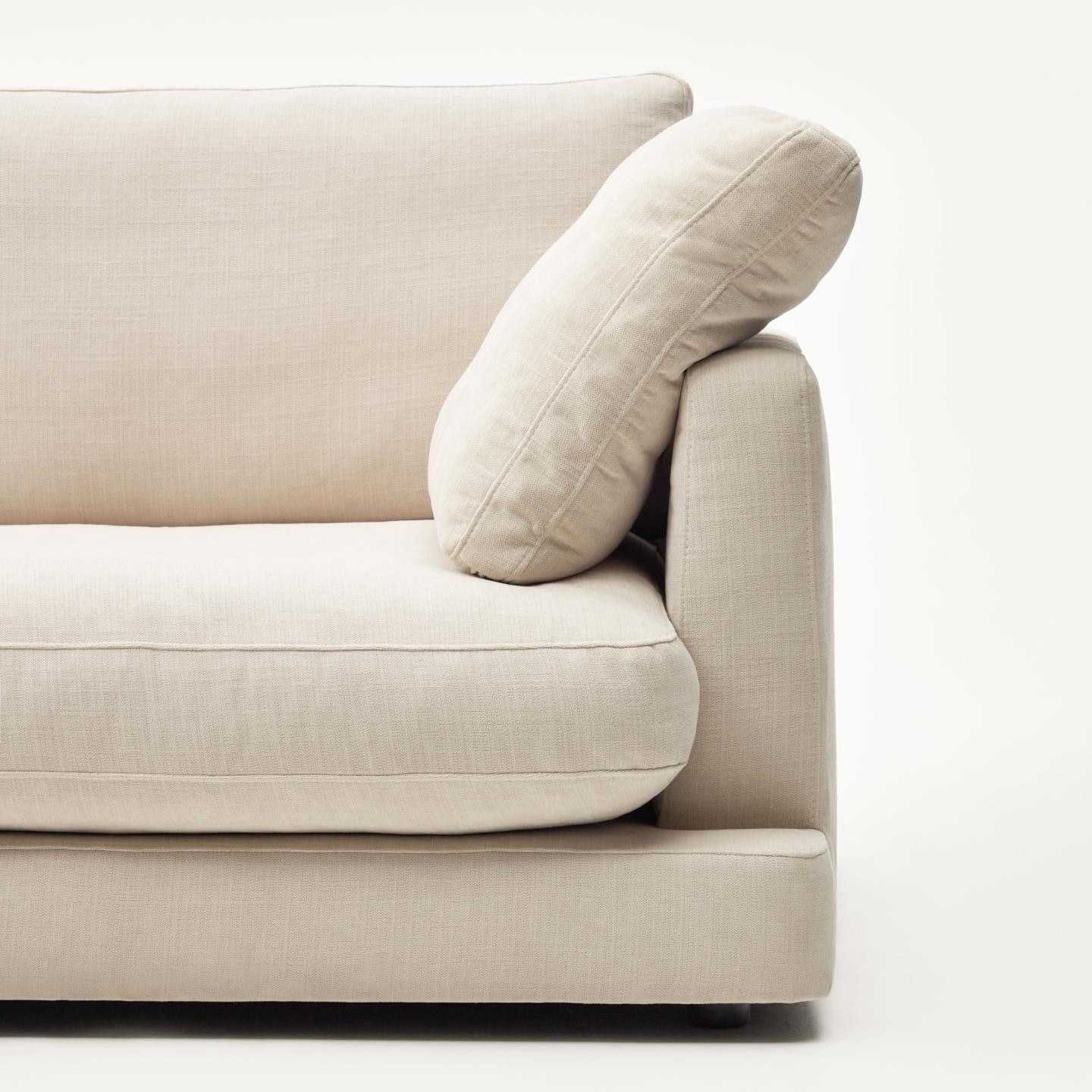 Kave Home 3-zits Bank 'Gala' Chenille, kleur Beige