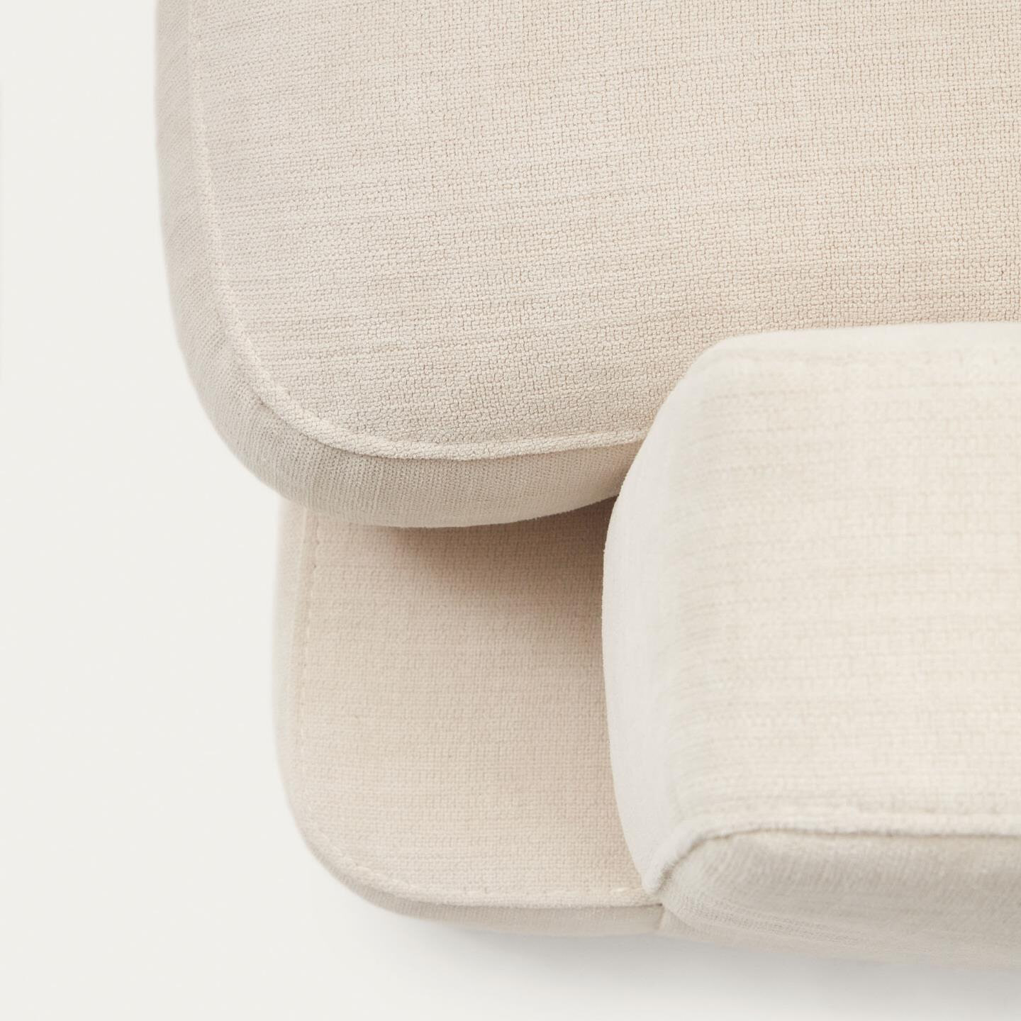 Kave Home 4-zits Loungebank 'Gala' Links, Chenille, kleur Beige