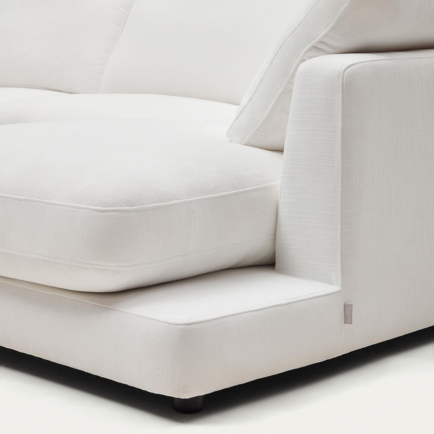 Kave Home 4-zits Loungebank 'Gala' Rechts, Chenille, kleur Wit