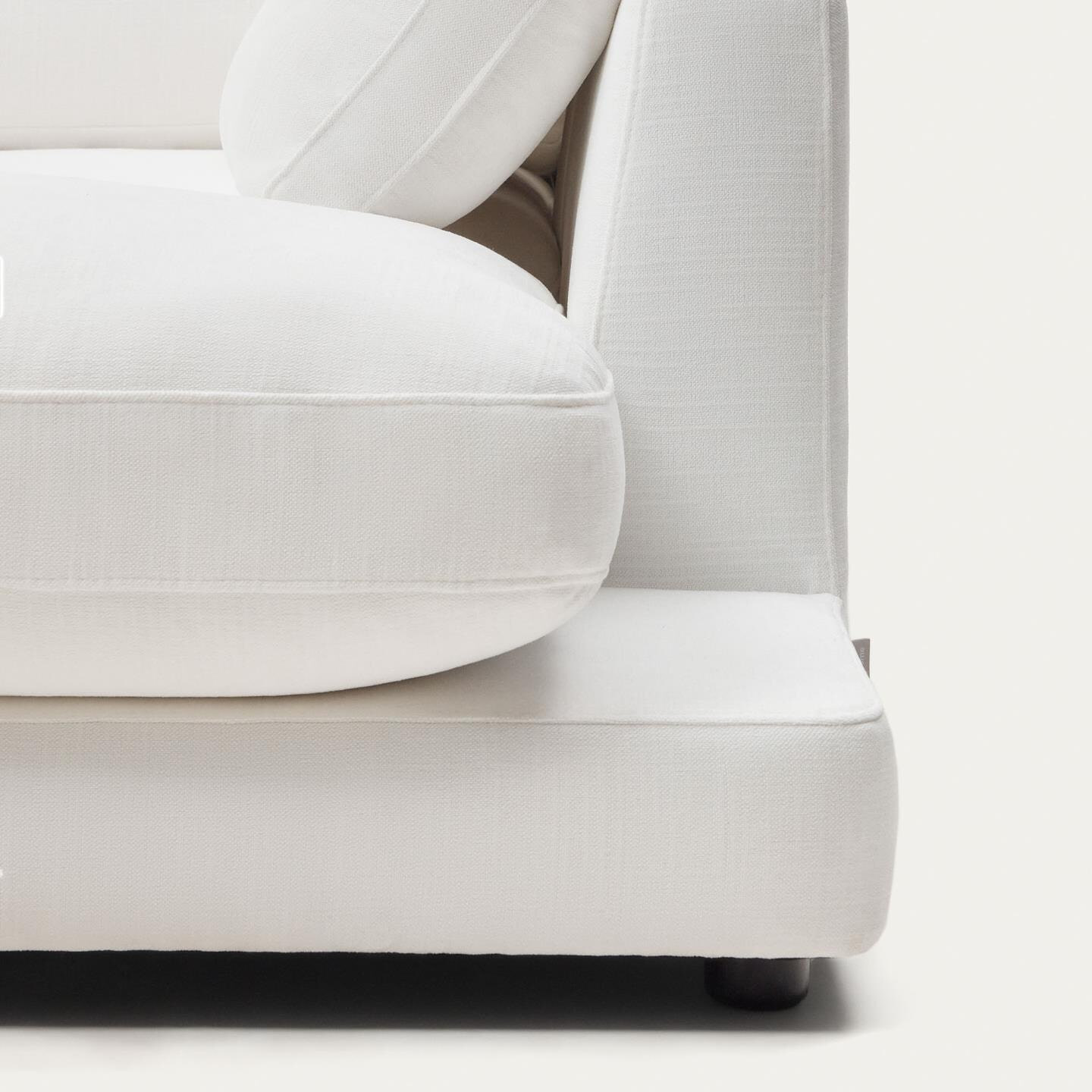 Kave Home 4-zits Loungebank 'Gala' Rechts, Chenille, kleur Wit
