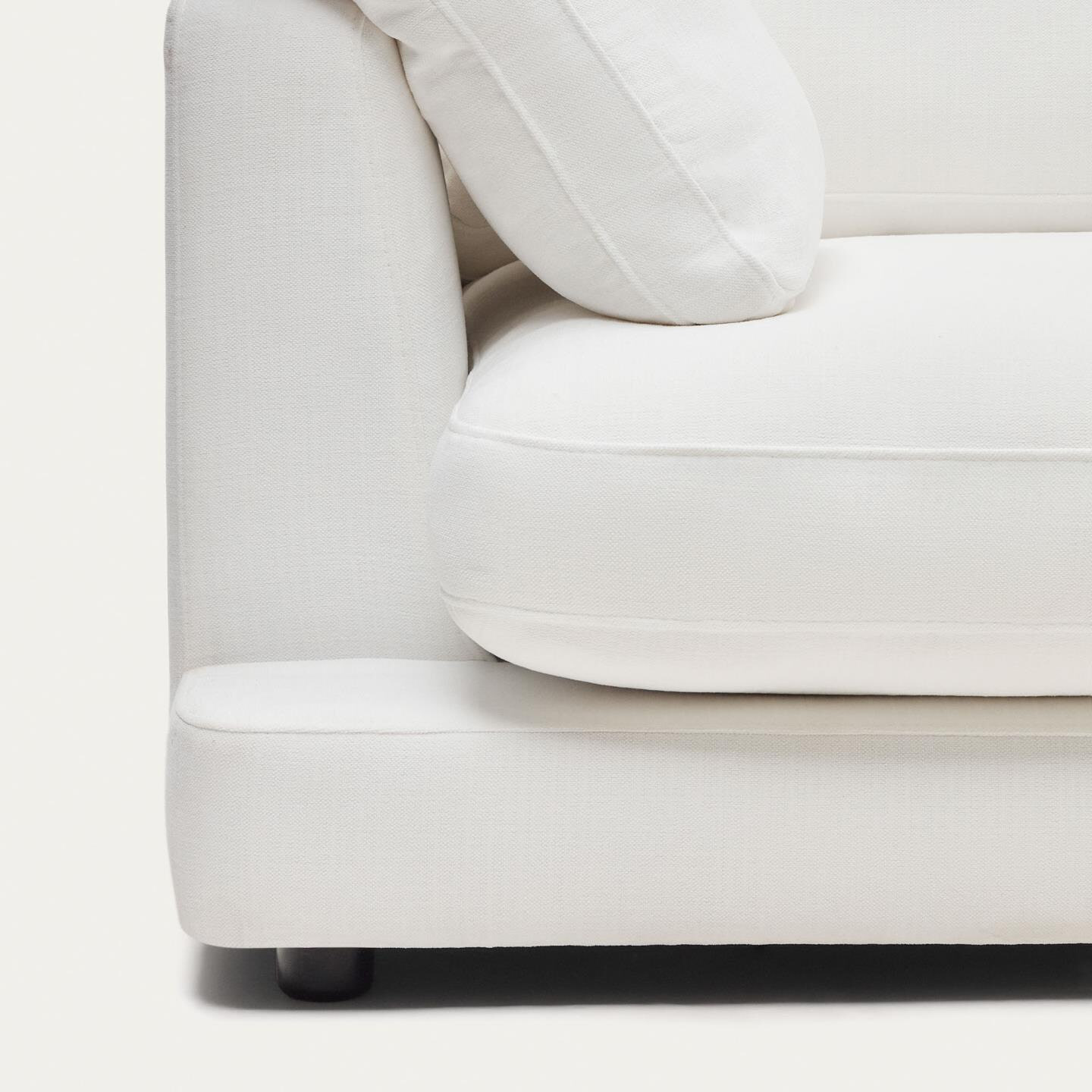 Kave Home 4-zits Loungebank 'Gala' Rechts, Chenille, kleur Wit