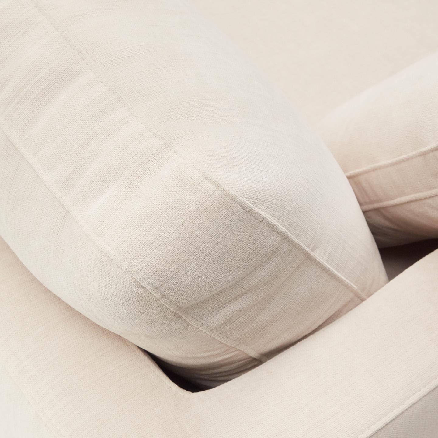 Kave Home 4-zits Loungebank 'Gala' Rechts, Chenille, kleur Beige