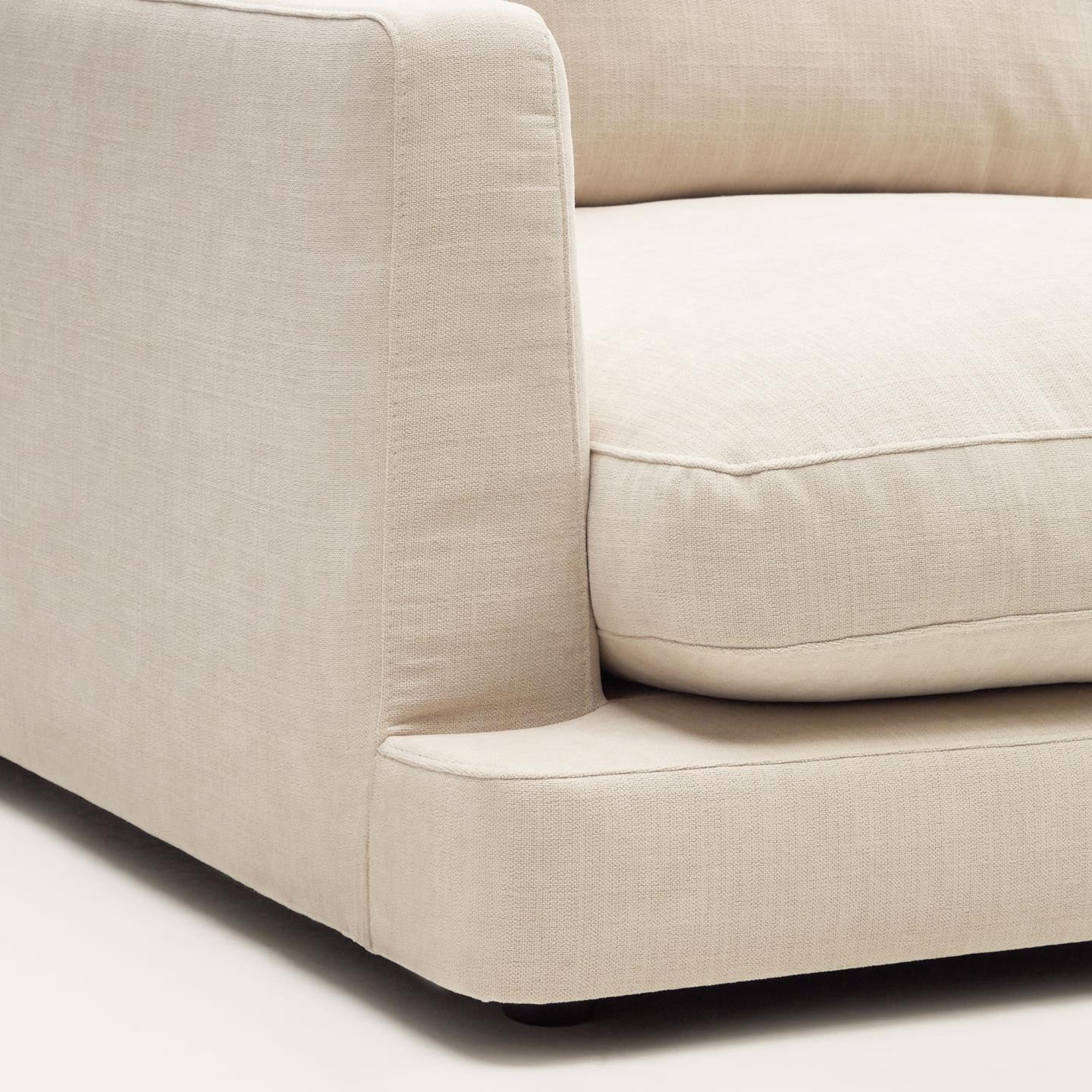 Kave Home 6-zits Bank 'Gala' Chenille 390cm, kleur Beige