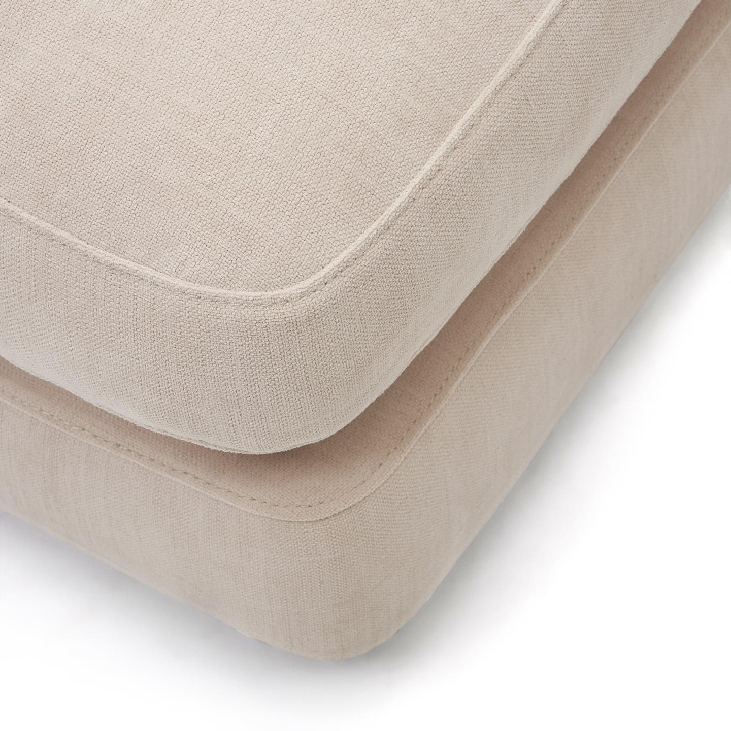 Kave Home Hocker 'Gala' Chenille, 90 x 90cm, kleur Beige