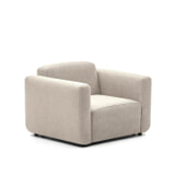 Kave Home Fauteuil 'Neom' Structuurstof, kleur Beige