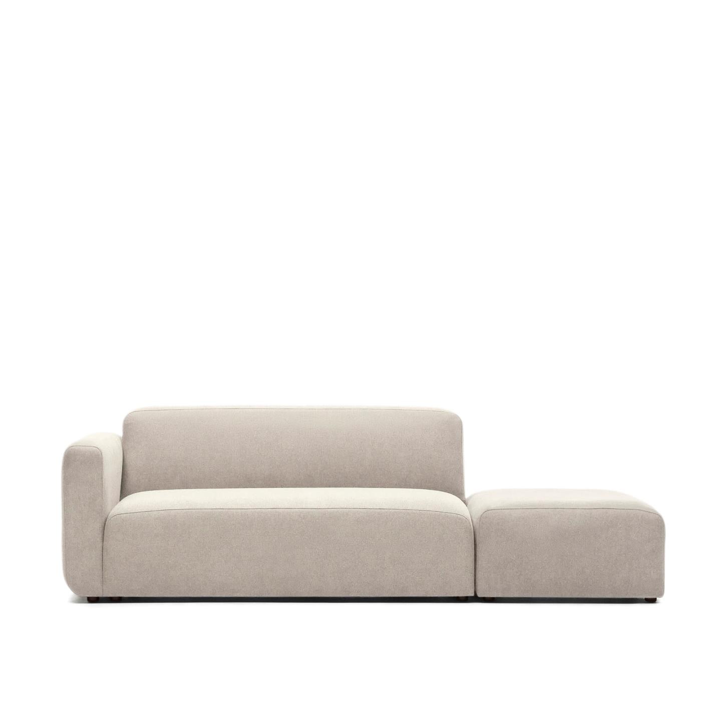 Kave Home 2-zits Bank 'Neom' Met eindpaneel, kleur Beige