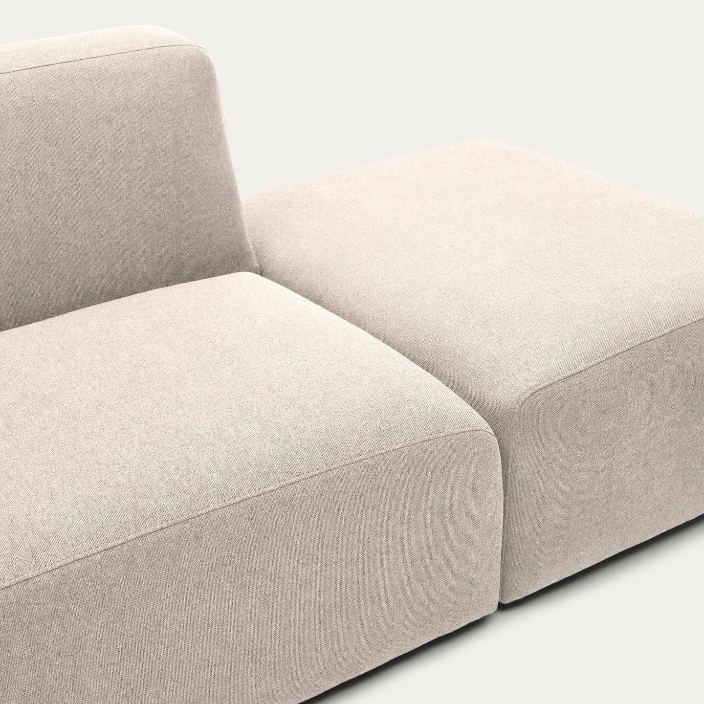 Kave Home 2-zits Bank 'Neom' Met eindpaneel, kleur Beige