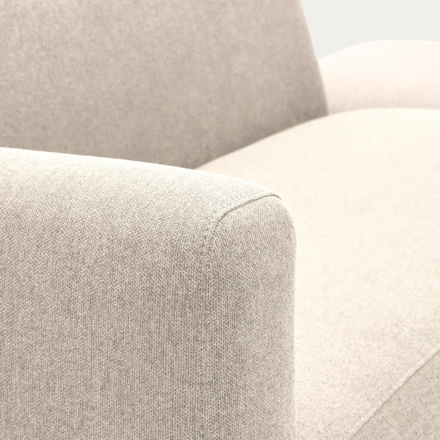Kave Home 2-zits Bank 'Neom' Met eindpaneel, kleur Beige