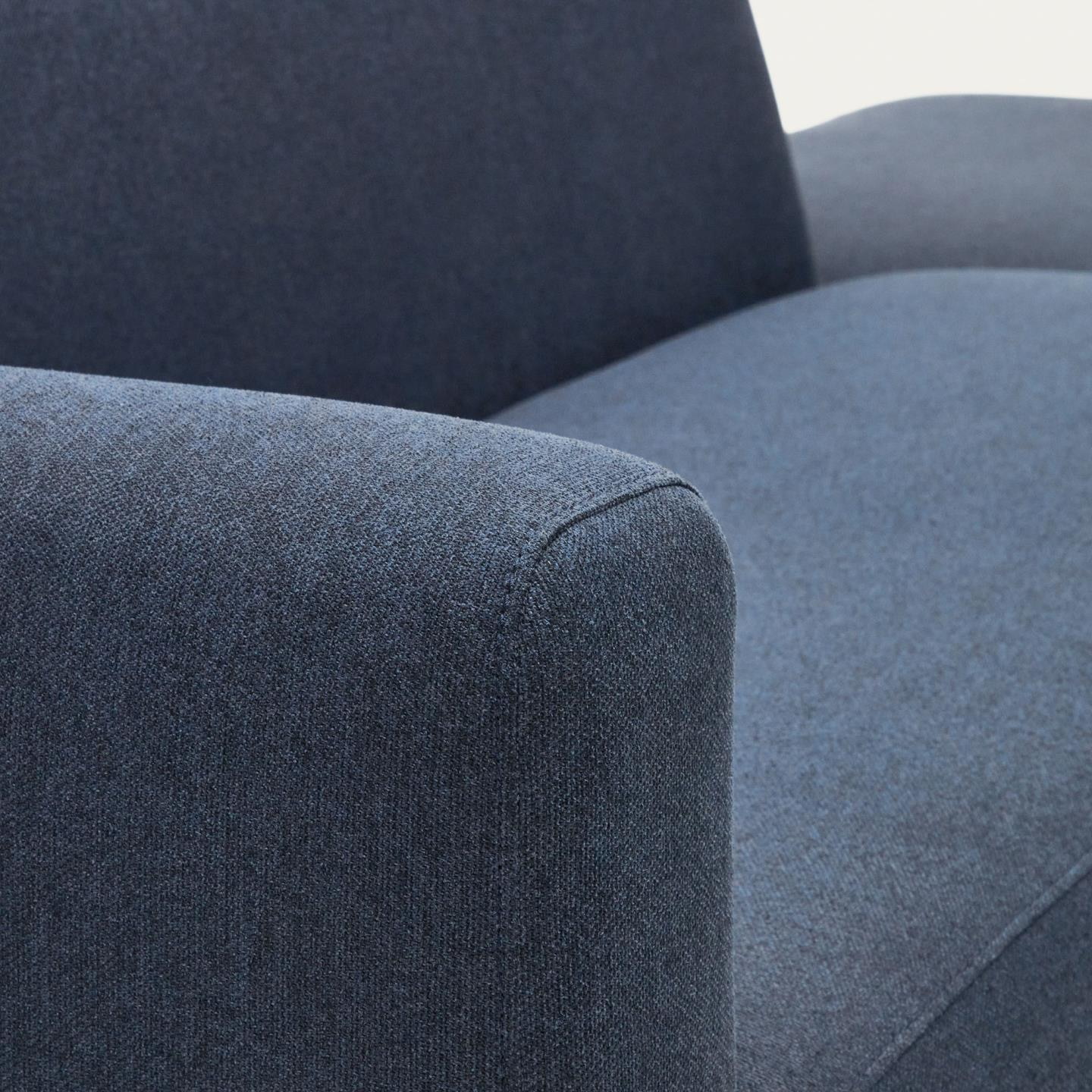Kave Home 2-zits Bank 'Neom' Met eindpaneel, kleur Donkerblauw