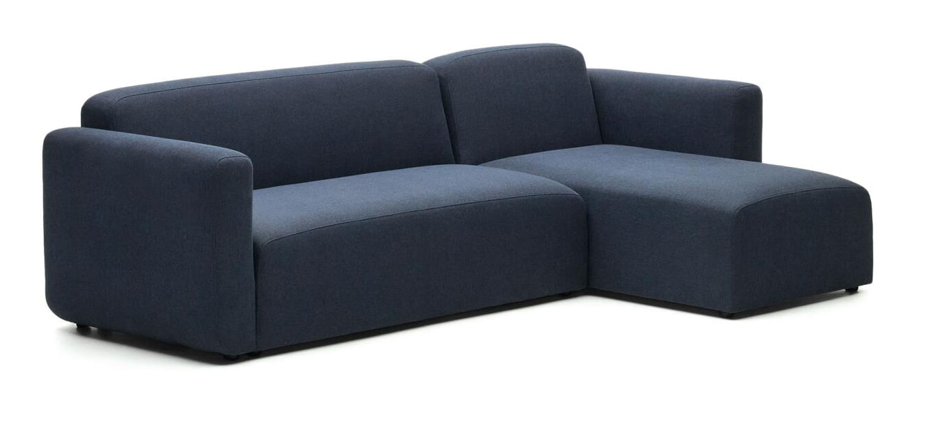 Kave Home Loungebank 'Neom' Links/Rechts, kleur Donkerblauw