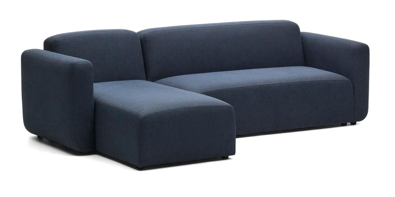 Kave Home Loungebank 'Neom' Links/Rechts, kleur Donkerblauw