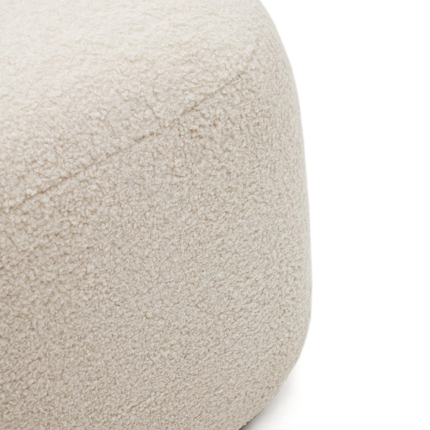 Kave Home Hocker 'Martina' Bouclé, 123 x 85cm