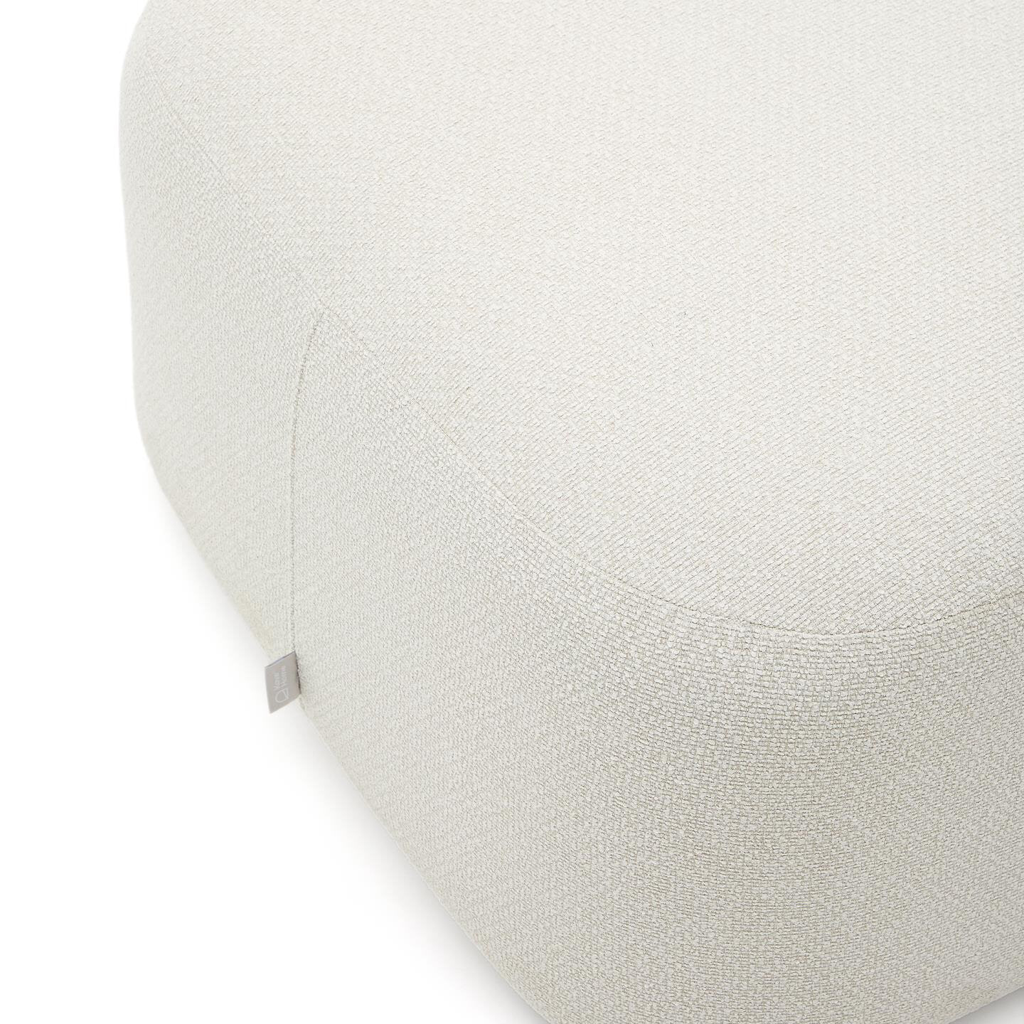 Kave Home Hocker 'Martina' Structuurstof, 123 x 85cm