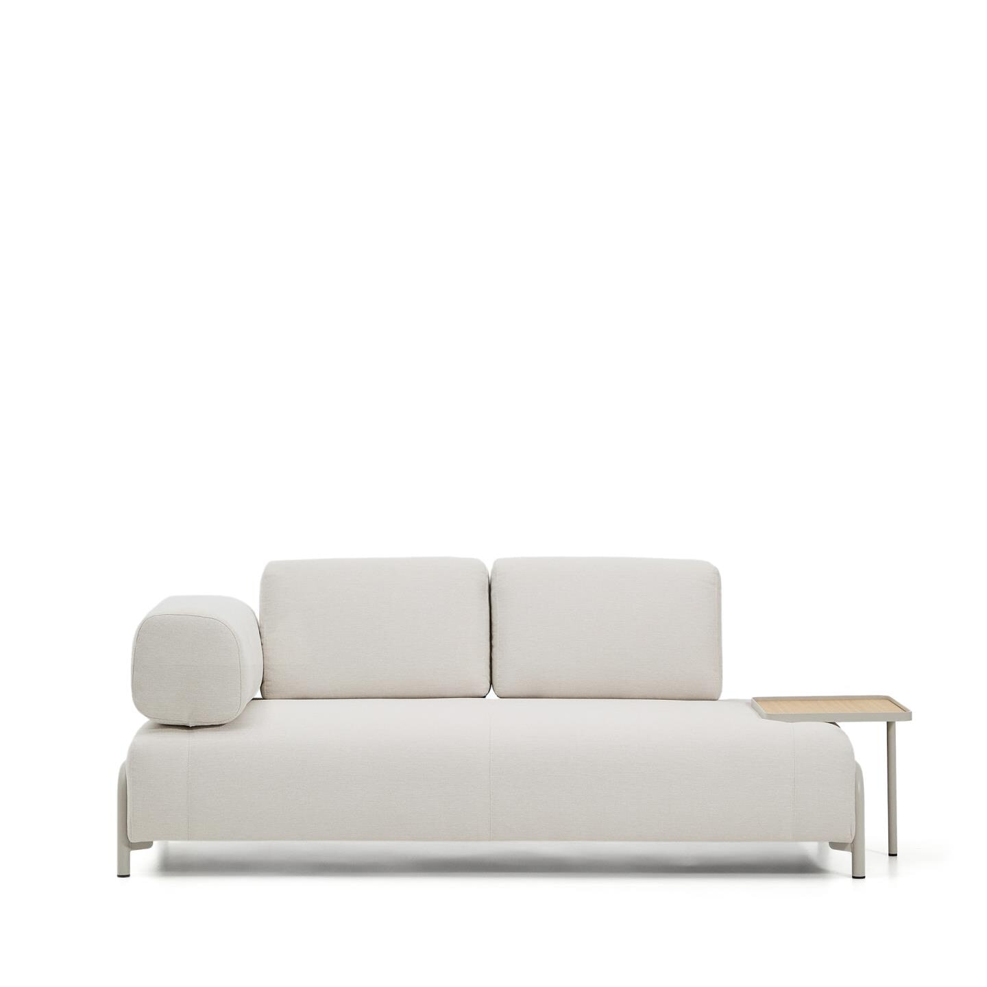 Kave Home 2-zits Bank Compo Met bijzettafel - Beige