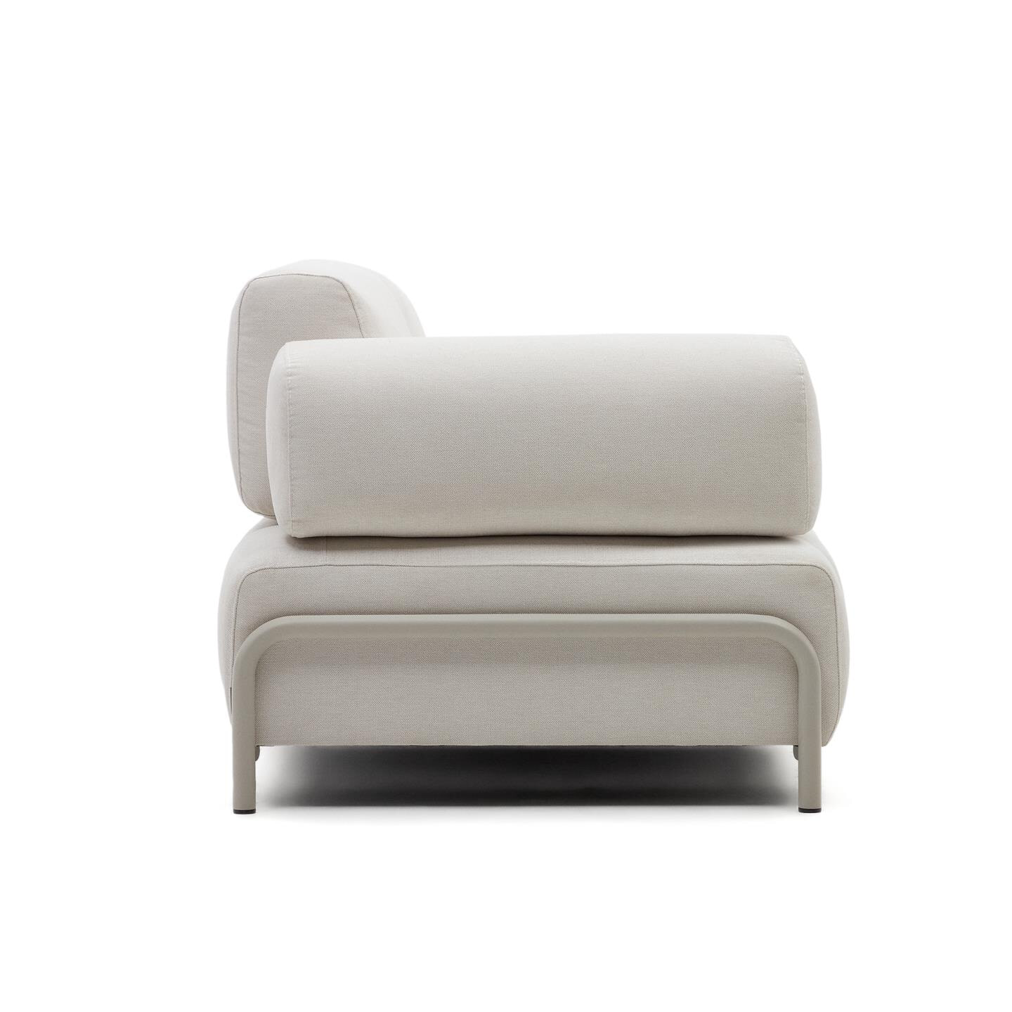 Kave Home 3-zits Bank 'Compo' Chenille, Met armleuning, kleur Beige