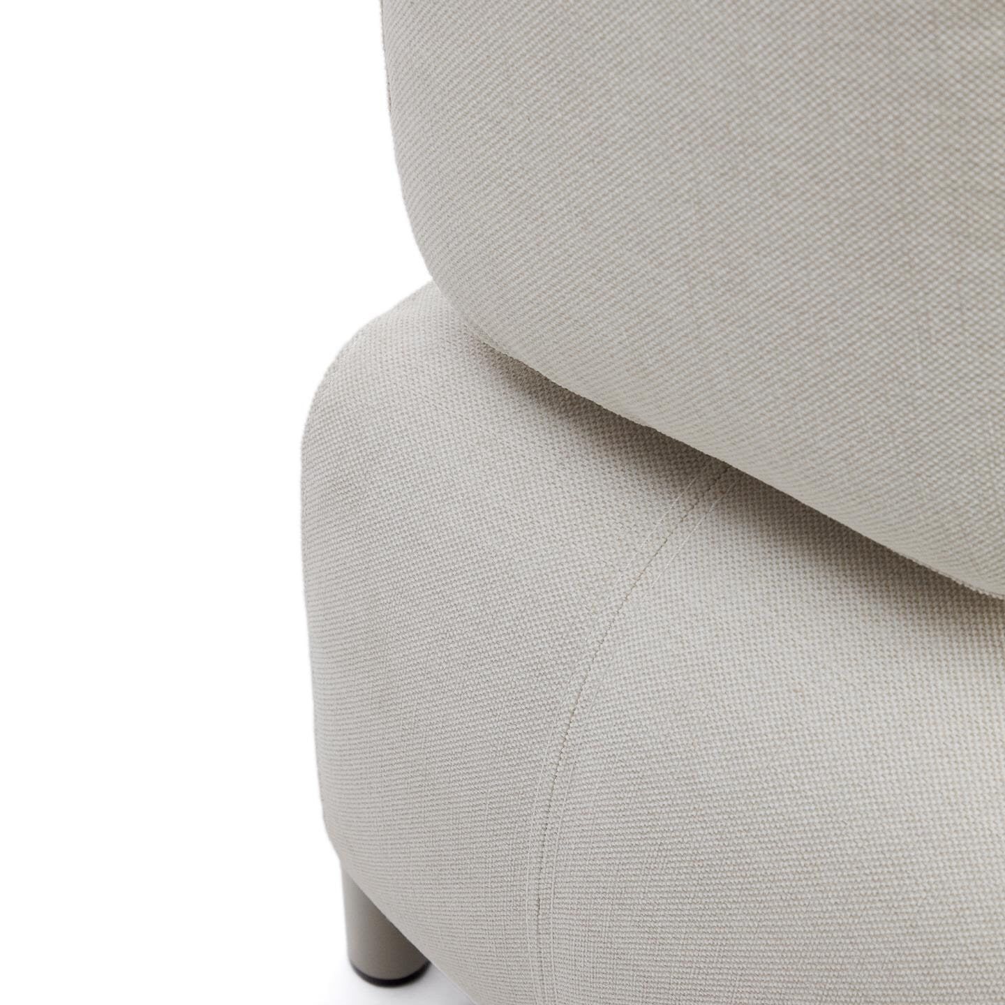 Kave Home 3-zits Bank 'Compo' Chenille, Met armleuning, kleur Beige