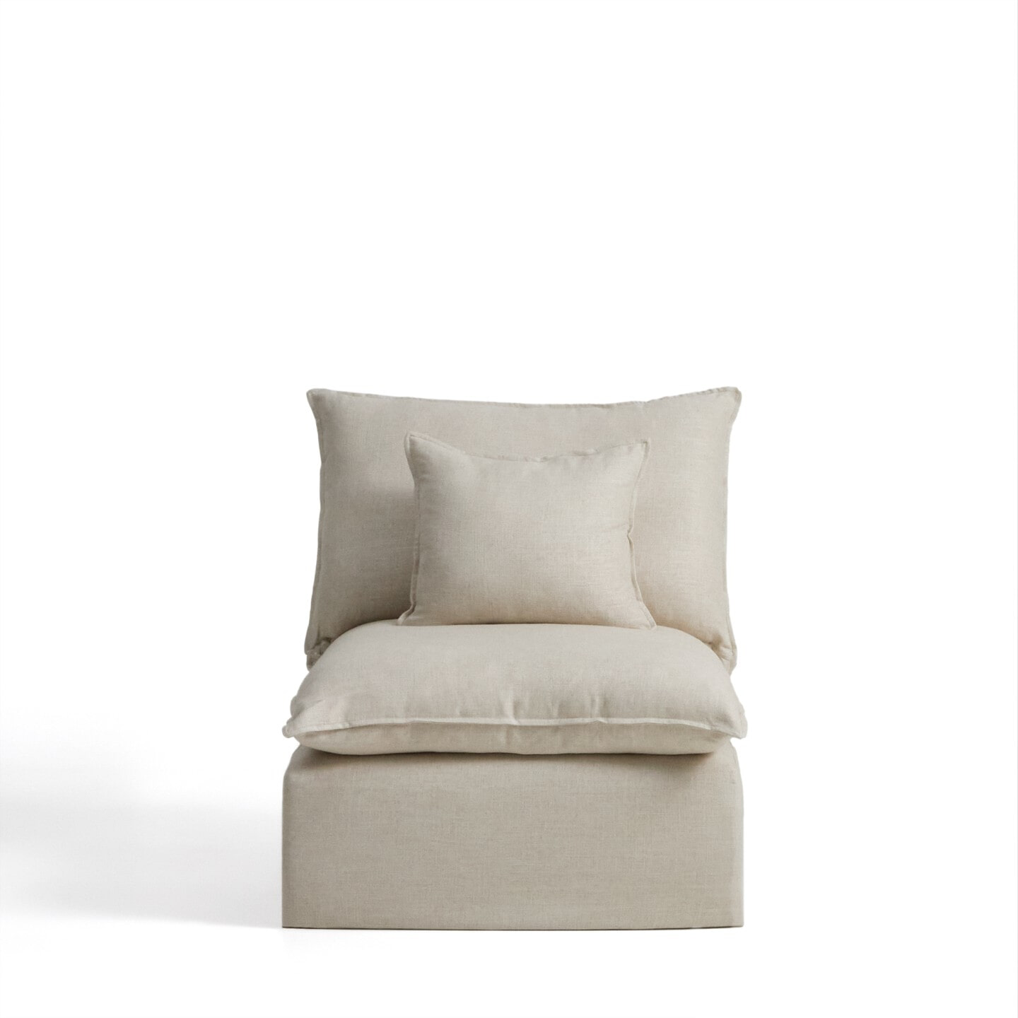 Kave Home Fauteuil 'Anarela' Linnen, 90cm, kleur Beige