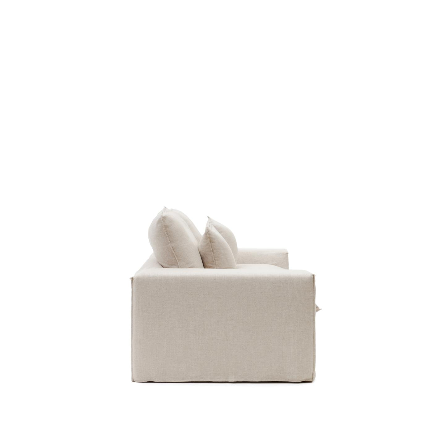 Kave Home 3-zits Bank 'Anarela' Linnen, 280cm, kleur Beige