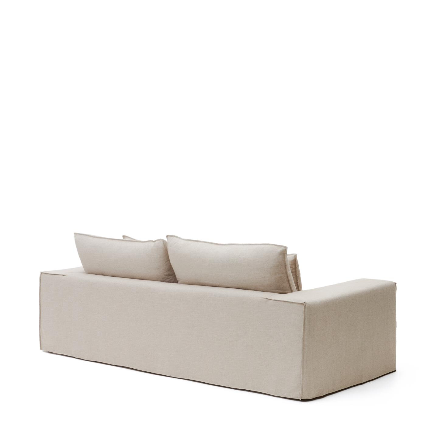 Kave Home 3-zits Bank 'Anarela' Linnen, 280cm, kleur Beige