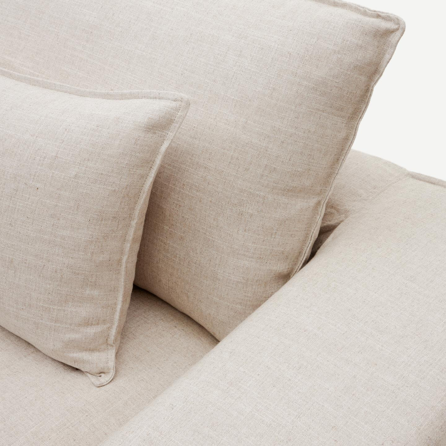 Kave Home 3-zits Bank 'Anarela' Linnen, 280cm, kleur Beige