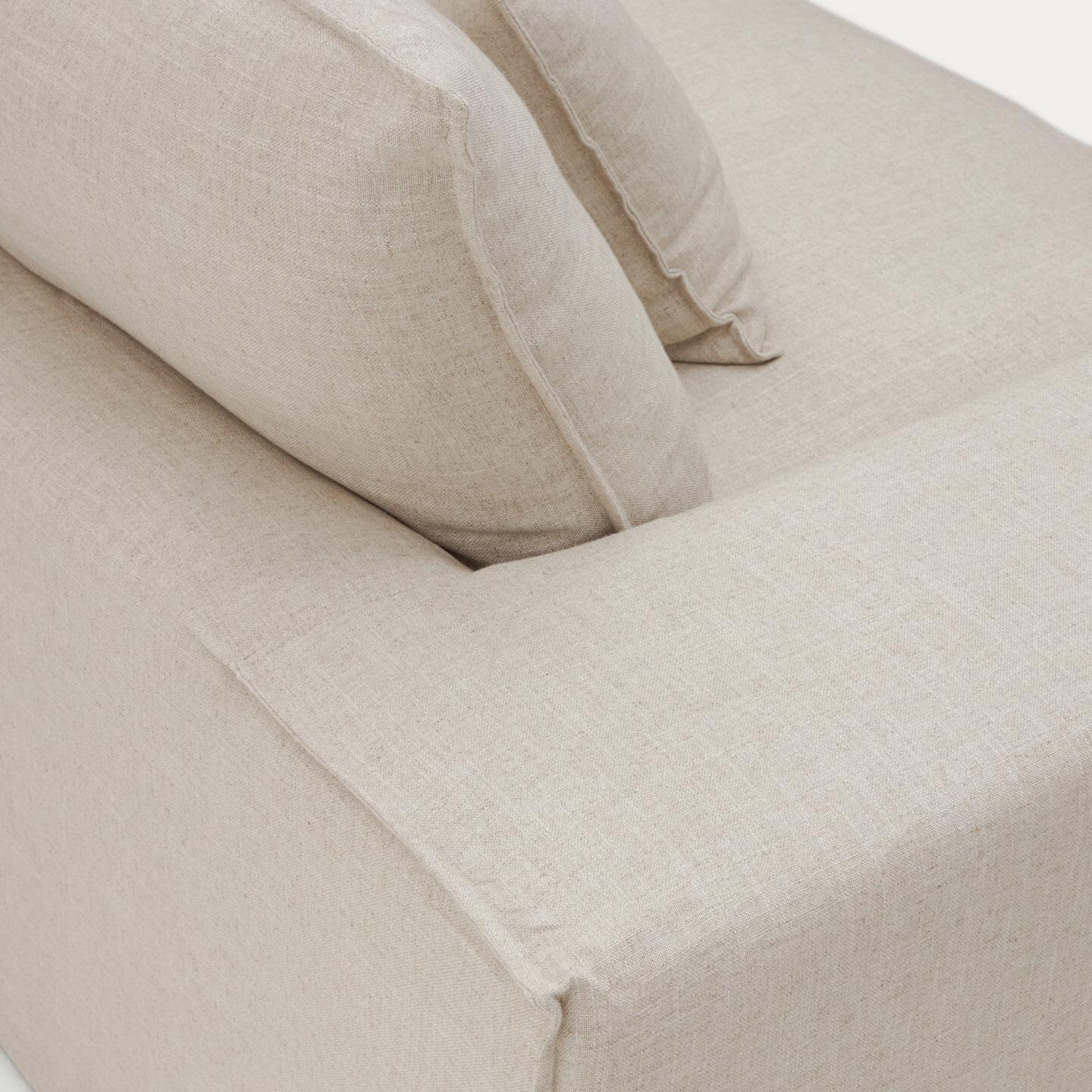 Kave Home 3-zits Bank 'Anarela' Linnen, 280cm, kleur Beige