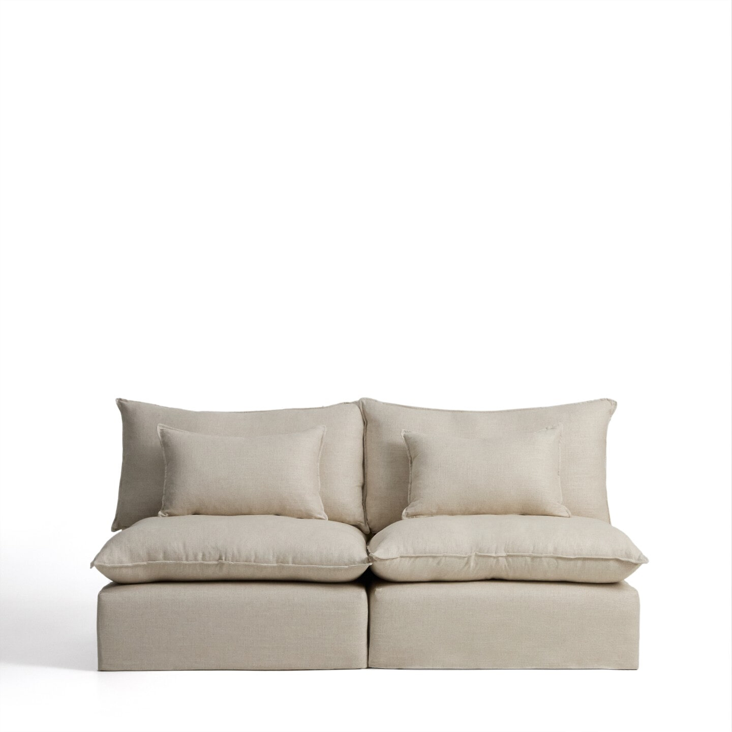 Kave Home Modulaire 3-zits Bank 'Anarela' Linnen, 220cm, kleur Beige