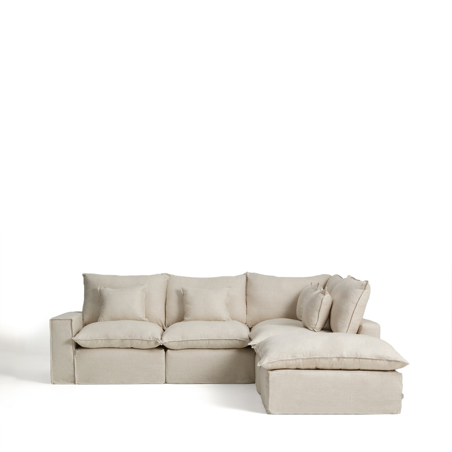 Kave Home 4-zits Hoekbank 'Anarela' Rechts, 307cm, kleur Beige