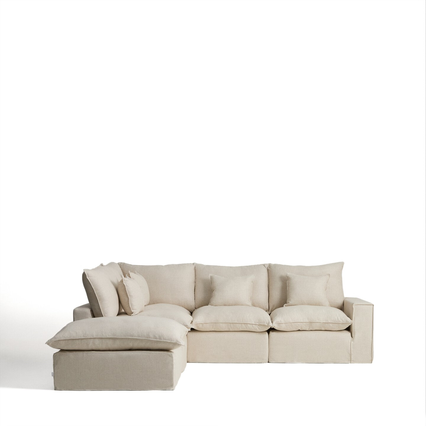 Kave Home 6-zits Hoekbank 'Anarela' Links, 307cm, kleur Beige