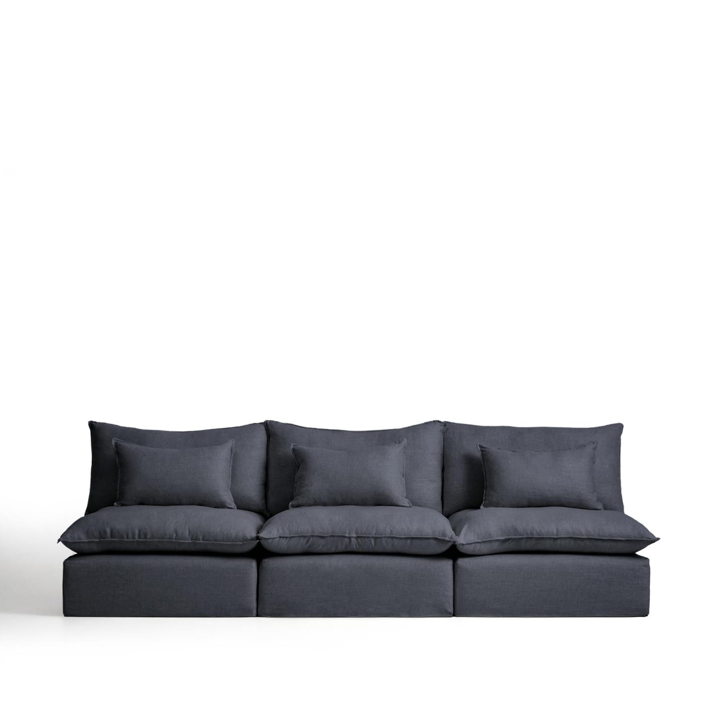 Kave Home 5-zits Bank Anarela 330cm - Donkergrijs