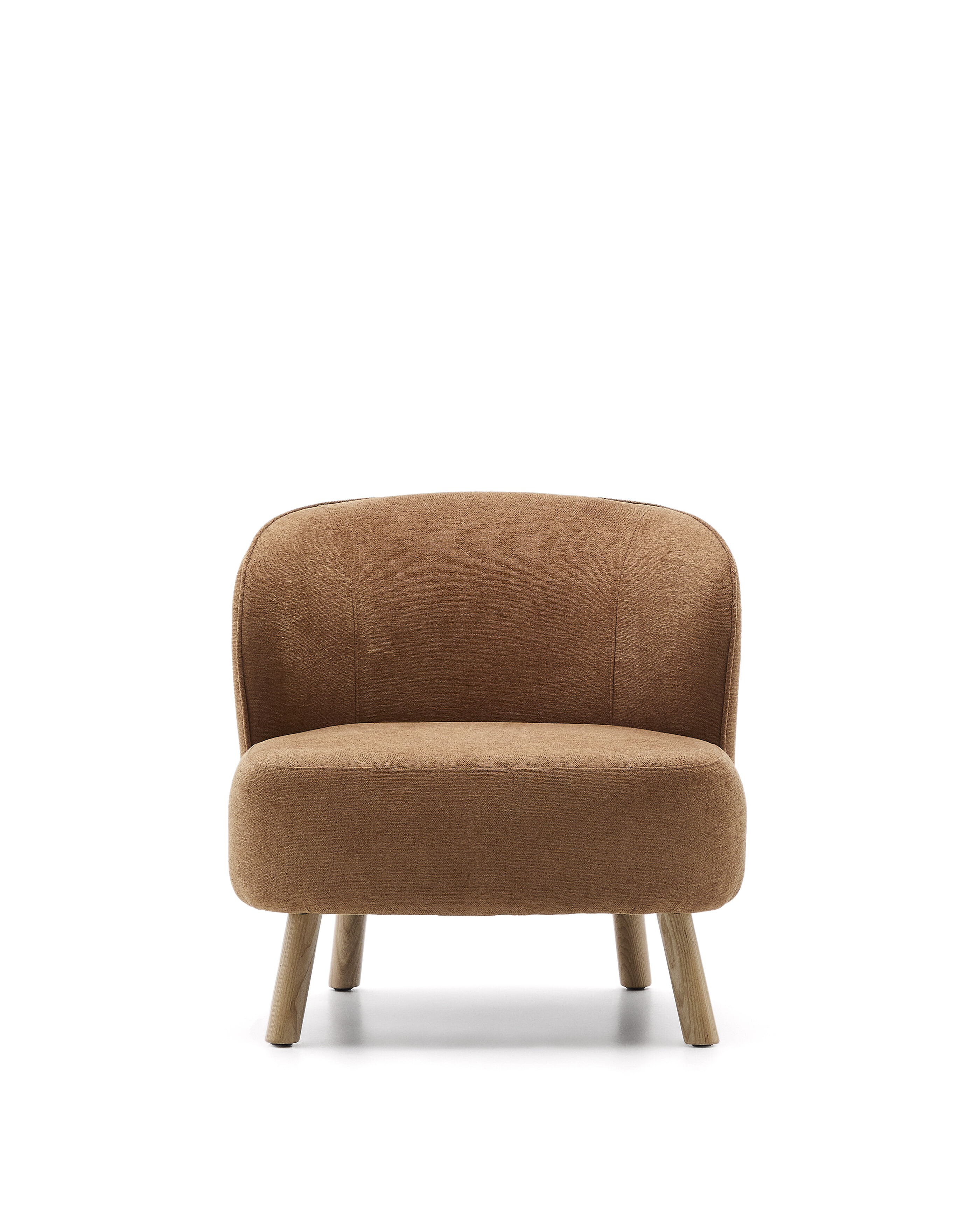 Kave Home Fauteuil 'Ulit' Chenille, kleur Terracotta