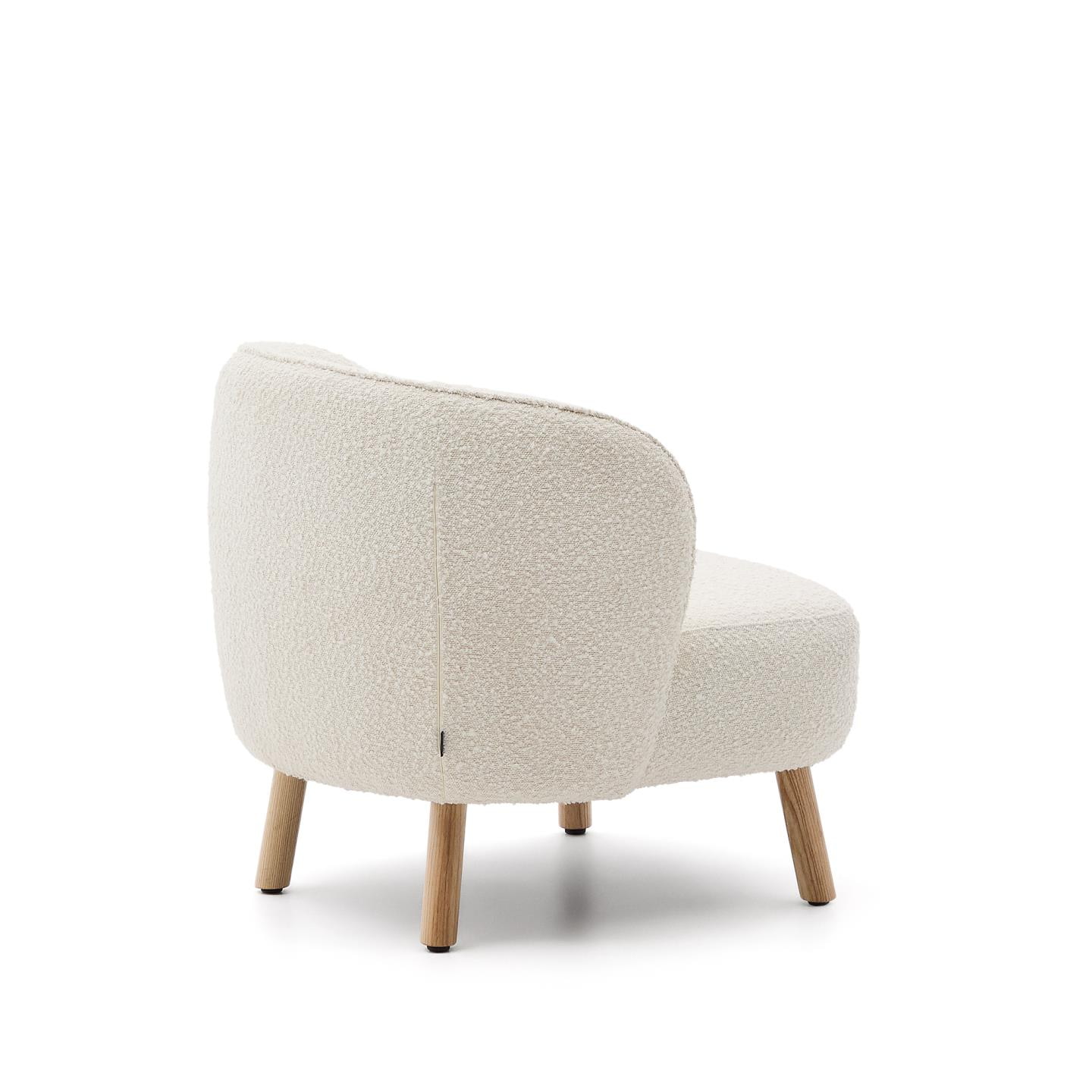 Kave Home Fauteuil 'Ulit' Bouclé, kleur Wit