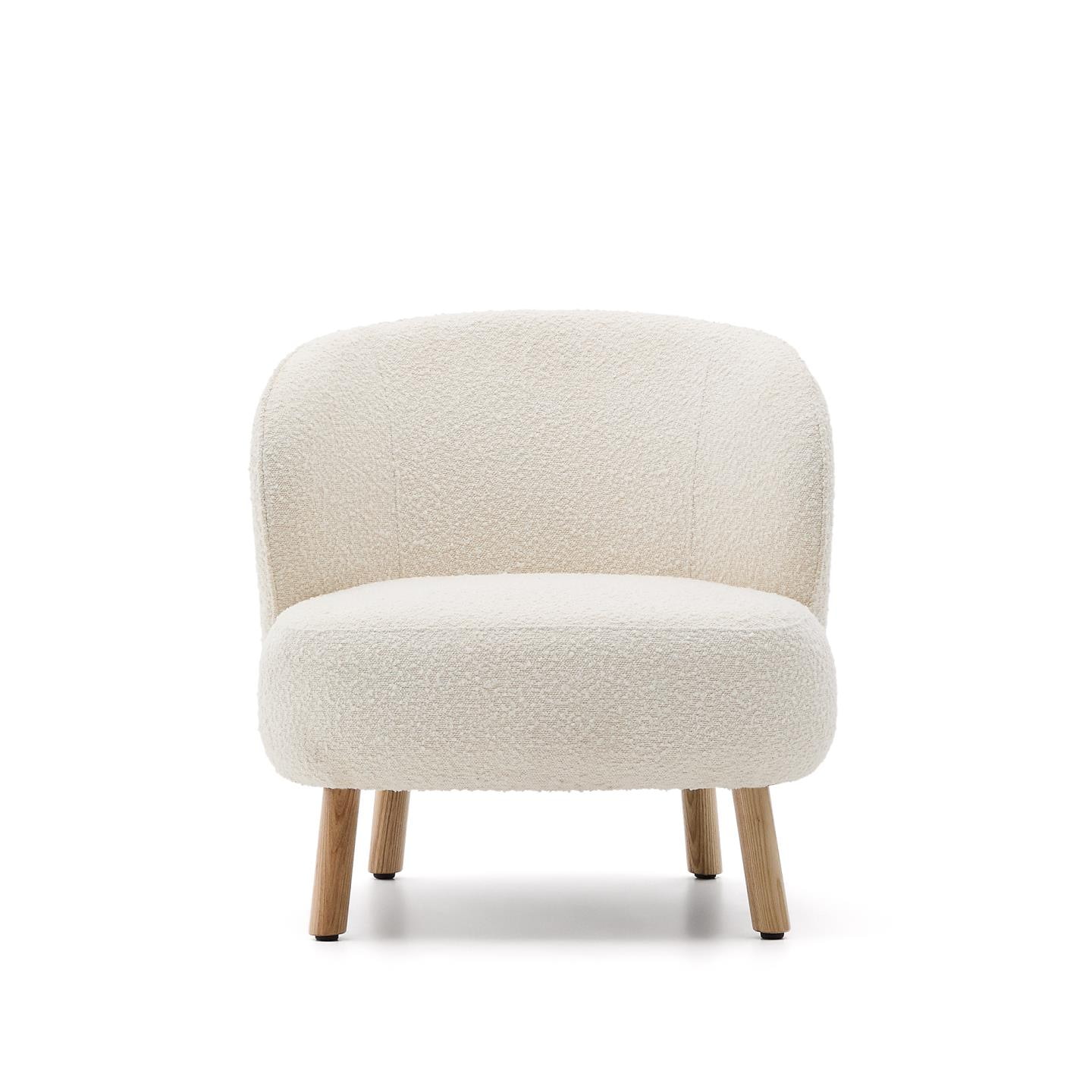 Kave Home Fauteuil 'Ulit' Bouclé, kleur Wit
